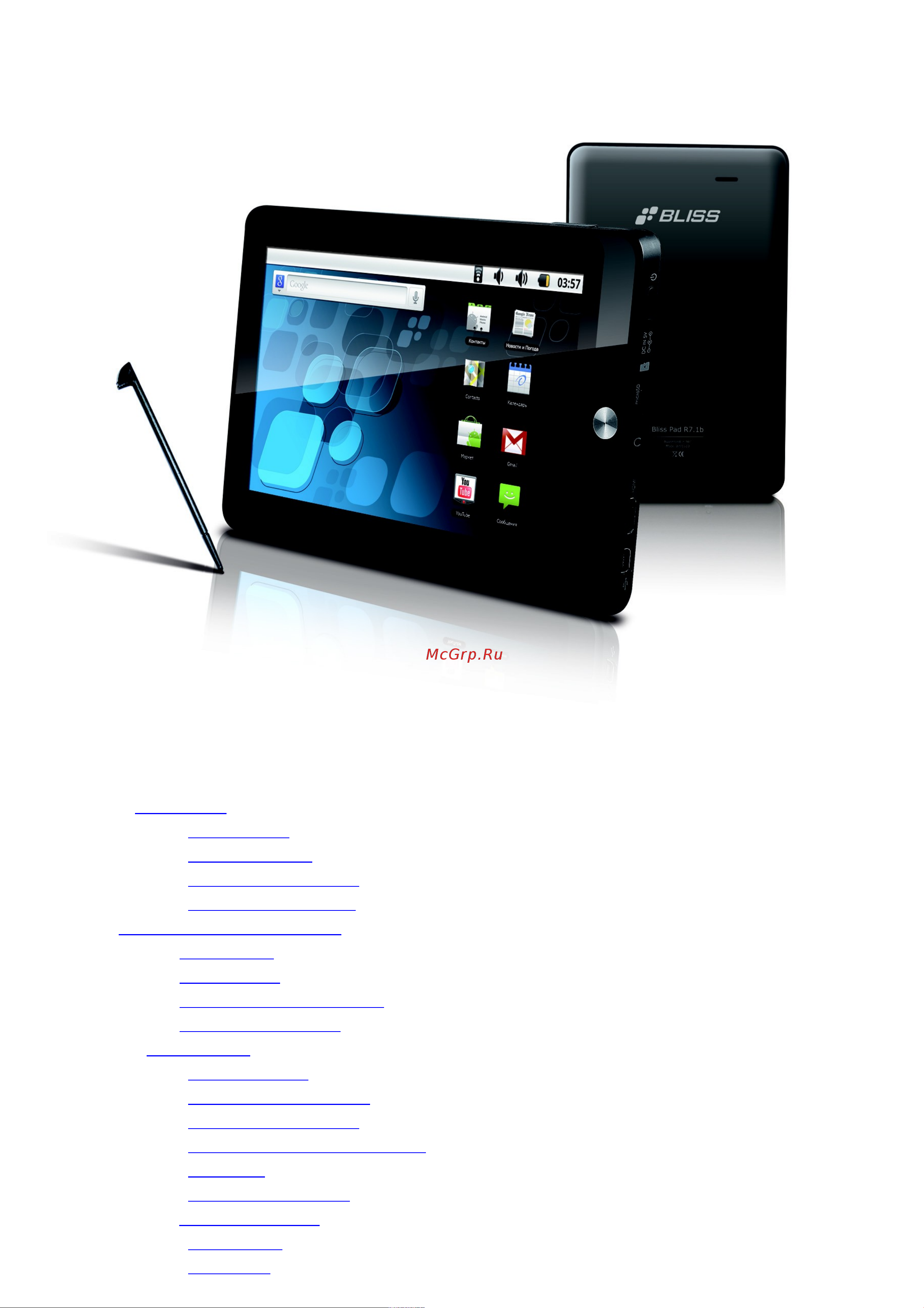 Bliss PAD R7.1B [2/36] Содержание