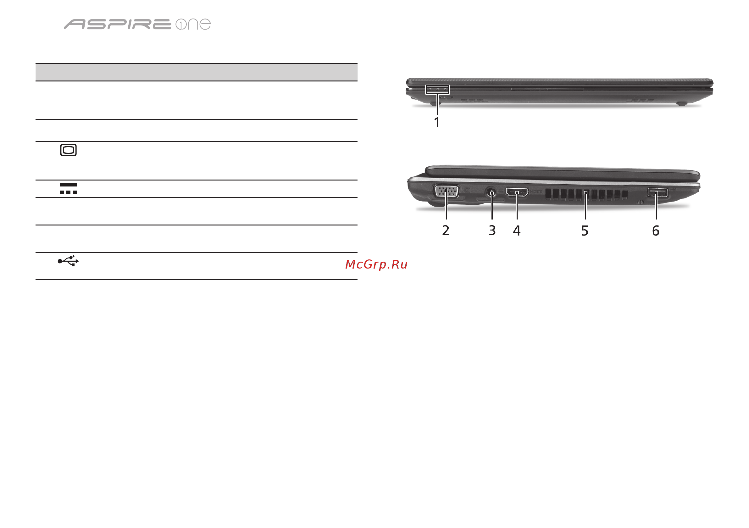 Acer ASPIRE ONE AO521 [360/374] Pandangan depan tertutup