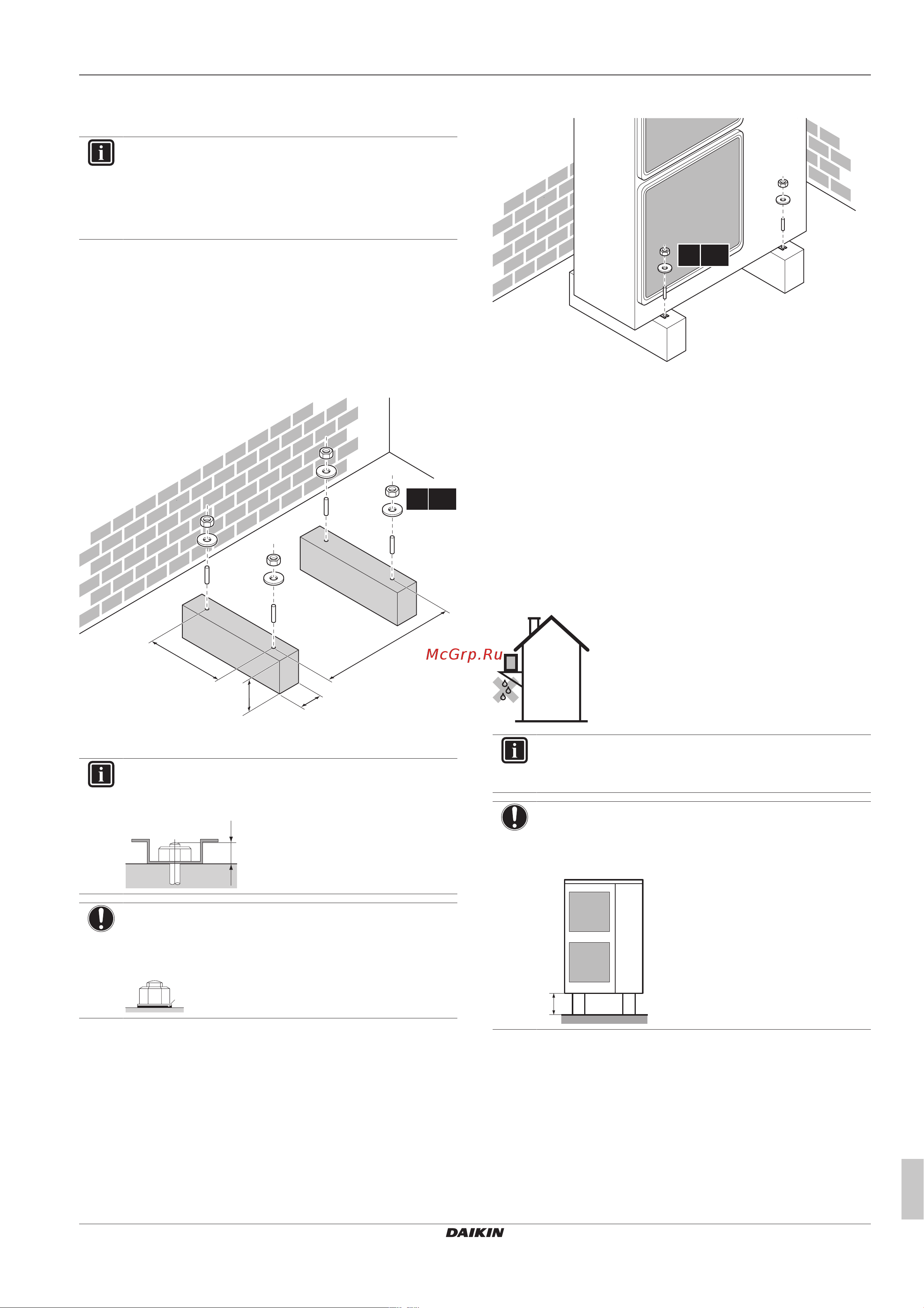 Daikin RZQG71L8Y1L [11/32] Precautions when mounting the outdoor unit