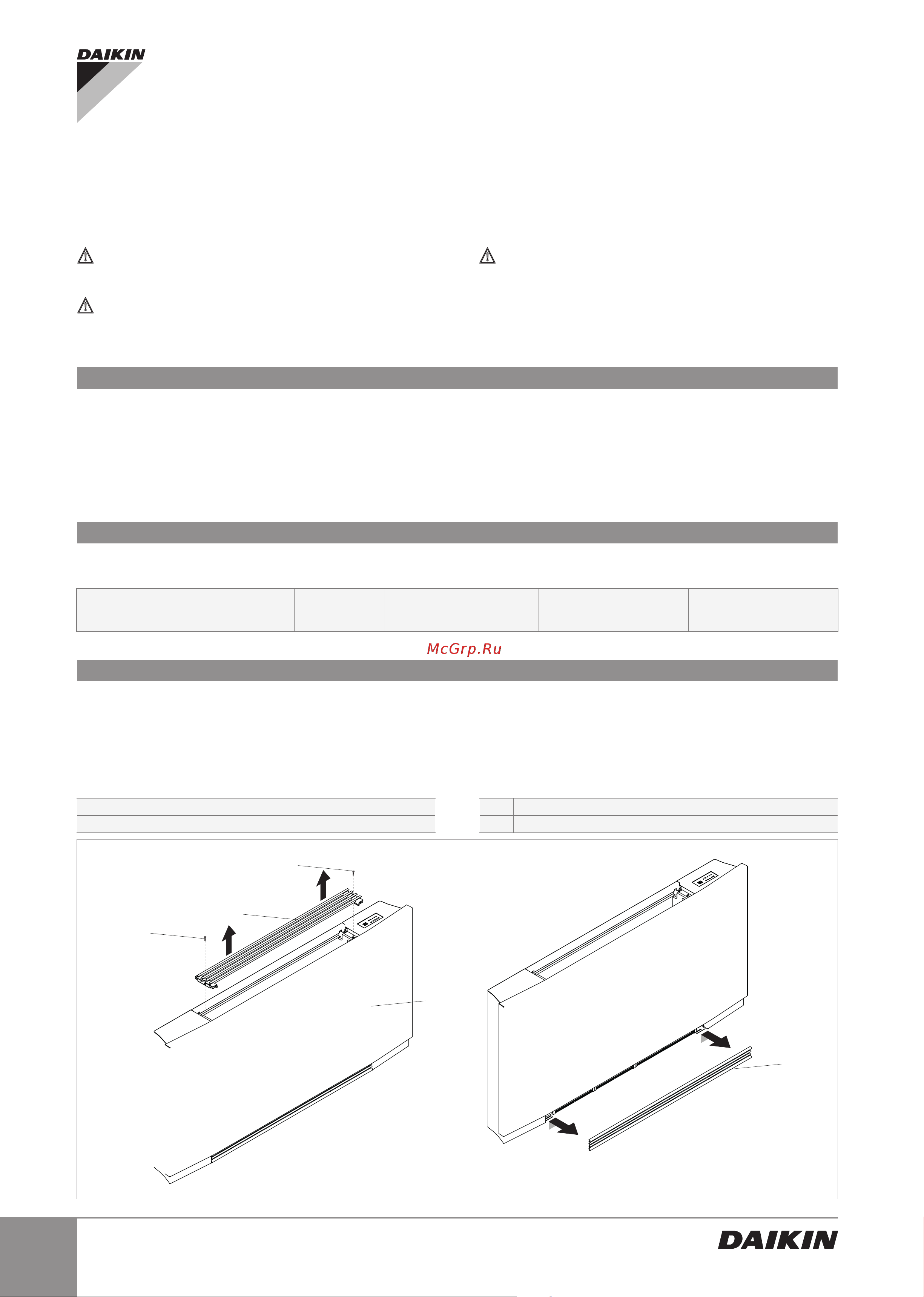 Daikin EK2VK0 [2/14] Access to the body machine