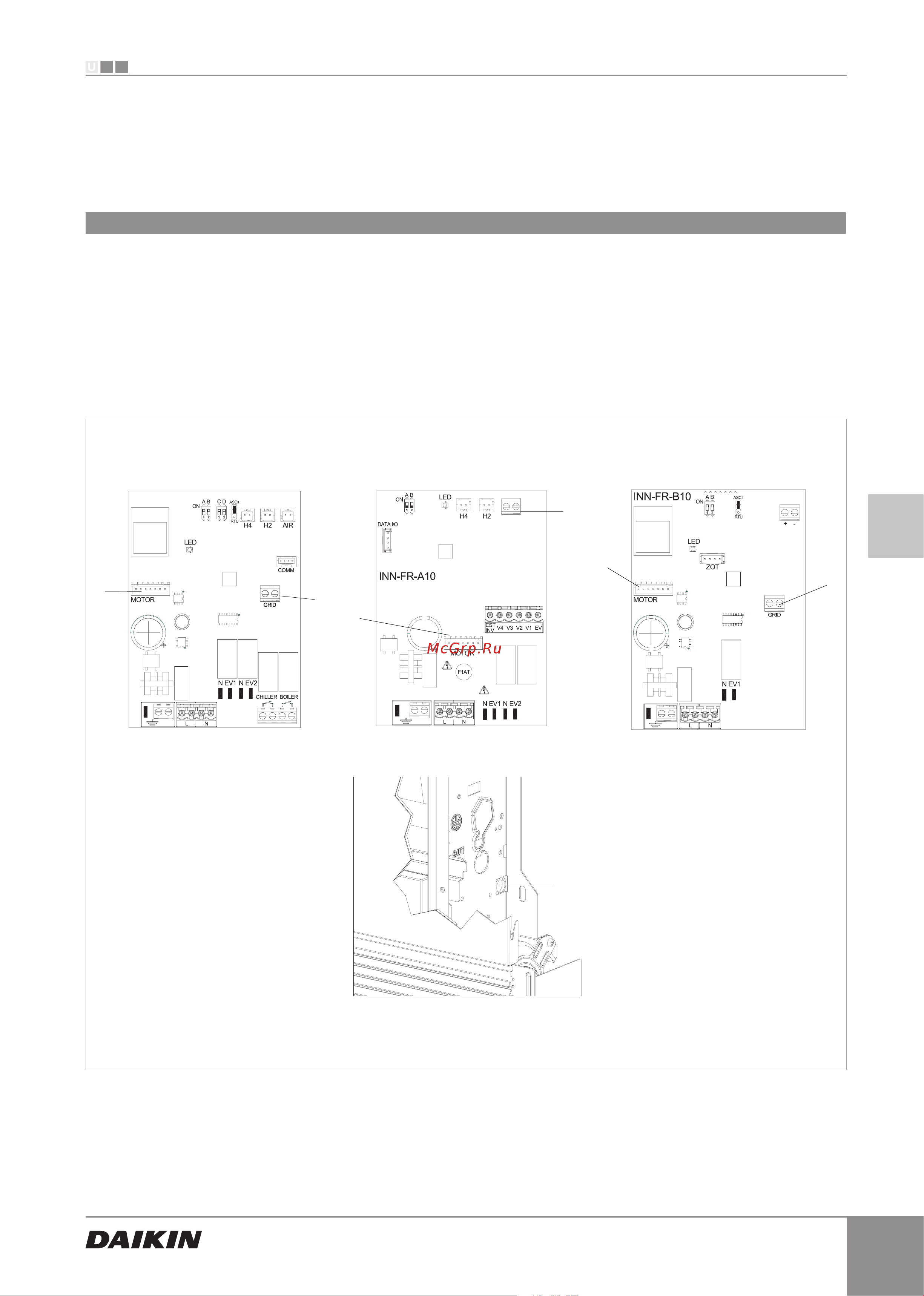 Daikin EKRTCTRL1 [21/24] Versions with connections on the right