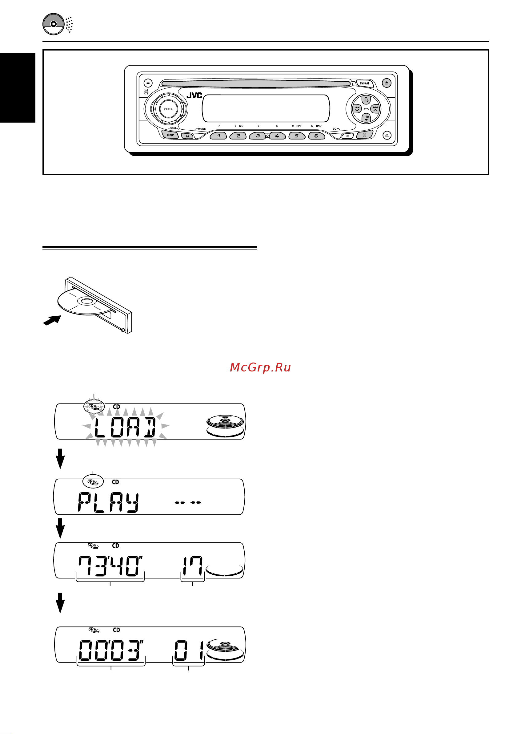 JVC KD-S847 [10/58] Cd operations