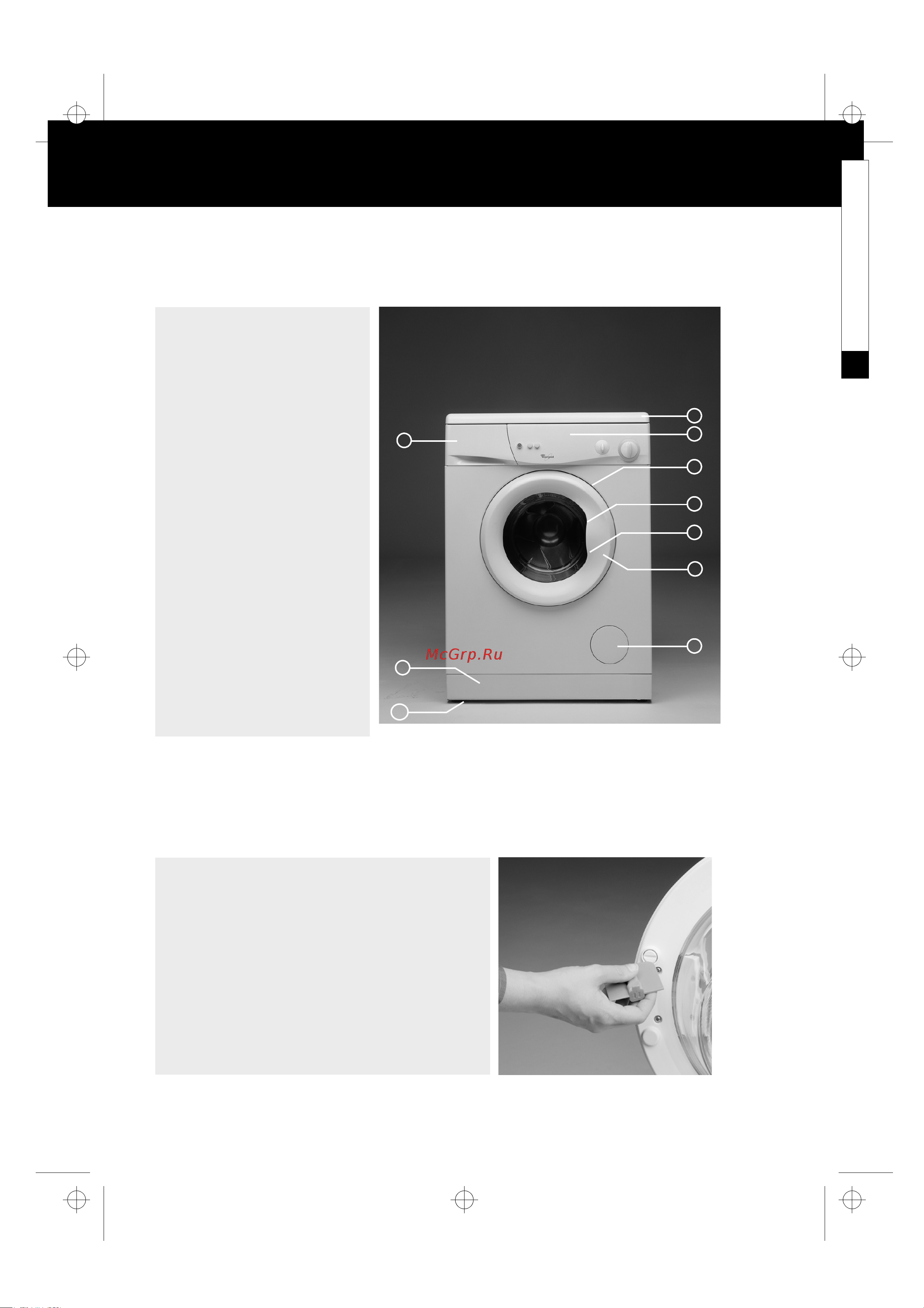 Whirlpool AWM 5085 [4/18] Описание стиральной машины