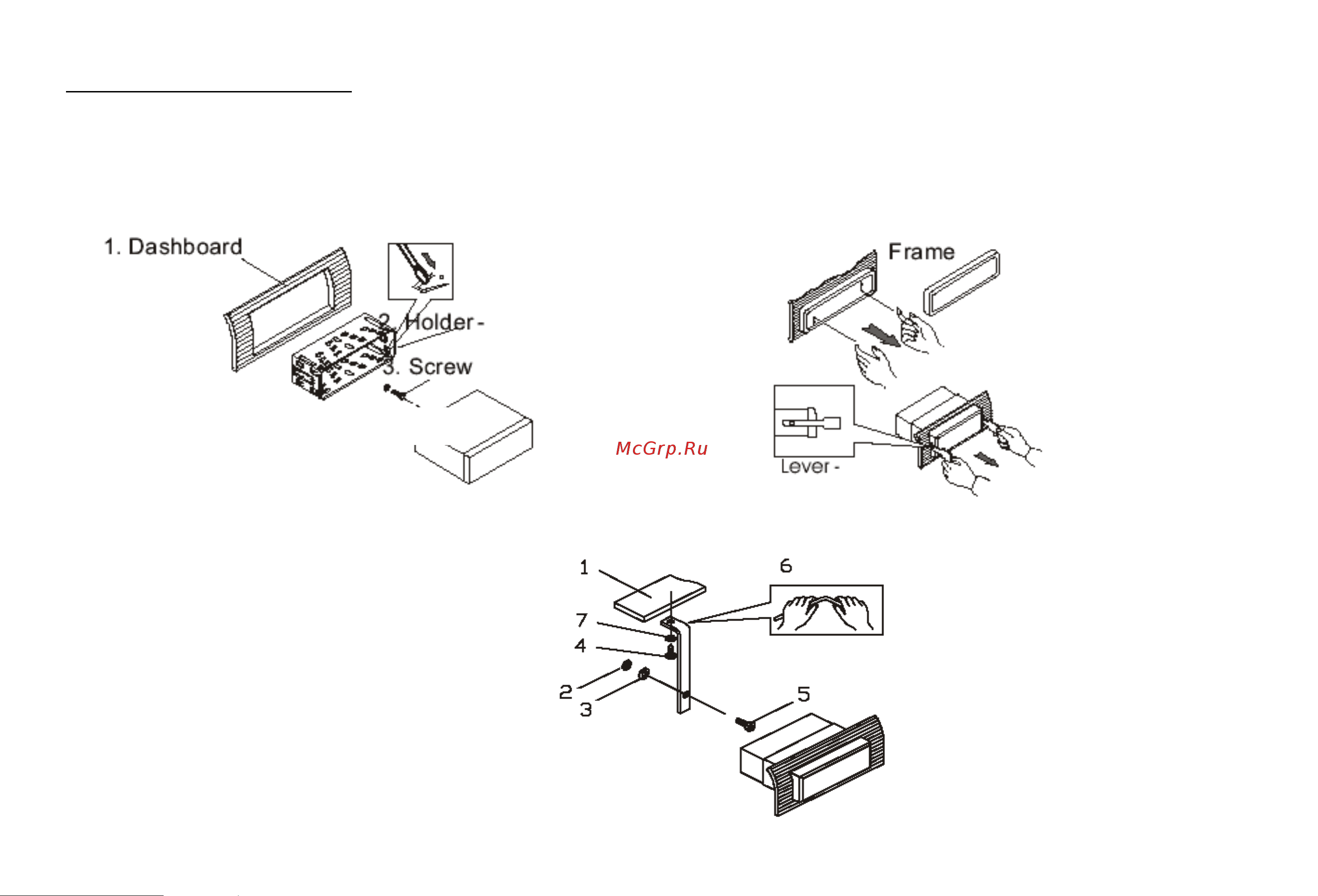 Hyundai H-CDM8048 [5/39] Din front mount method 1