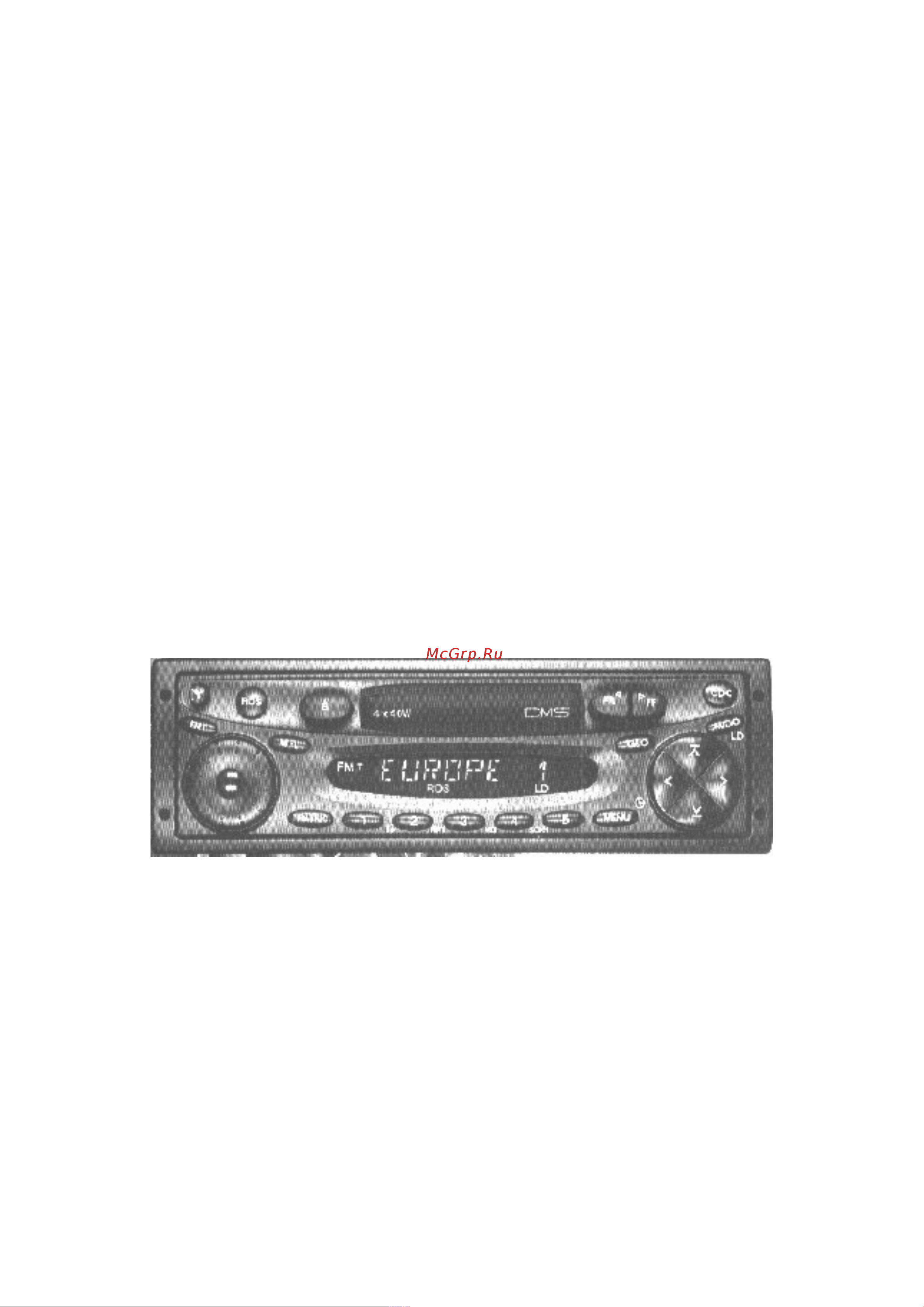 Blaupunkt Ontario DJ30 Руководство пользователя онлайн