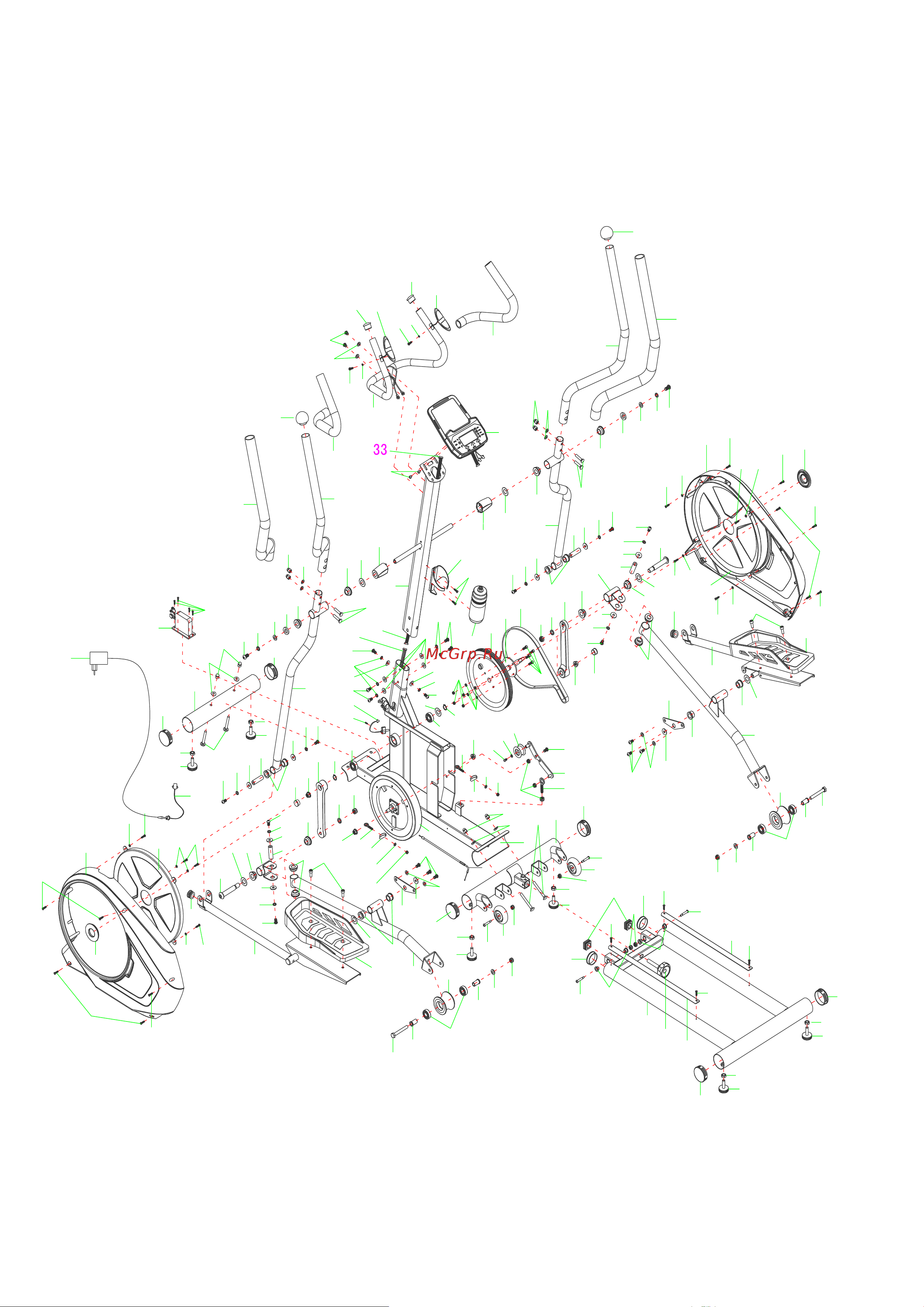 Unixfit SL-430E [7/19] Схема деталей