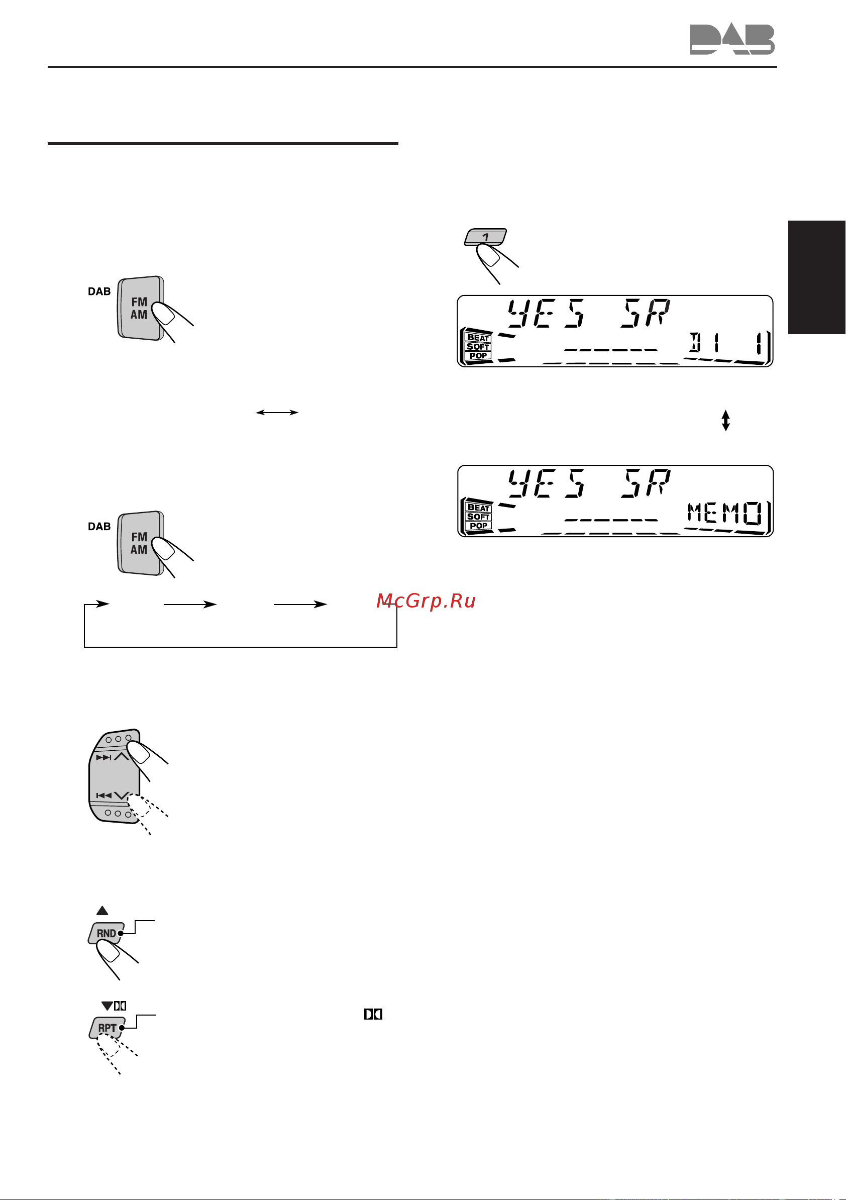 JVC KS-FX815 [31/36] Сохранение служб dab в памяти