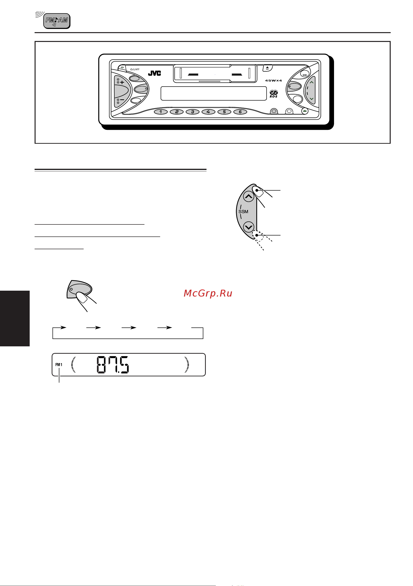 JVC KS-FX732R [6/146] Para escuchar la radio