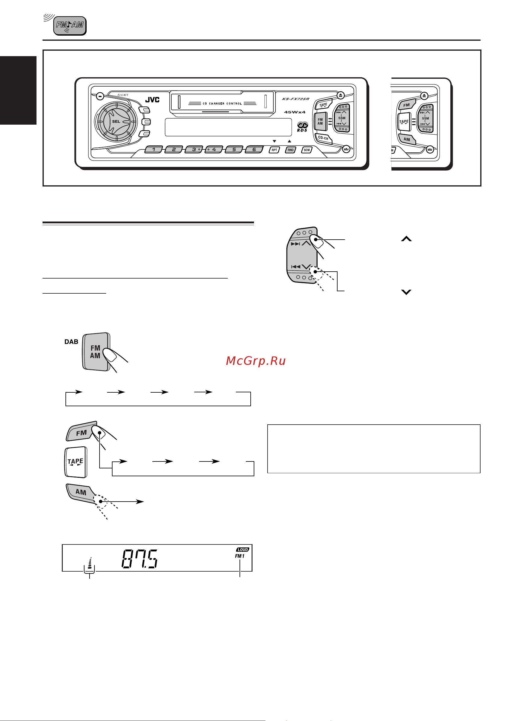 JVC KS-FX725R [6/74] Radio basic operations