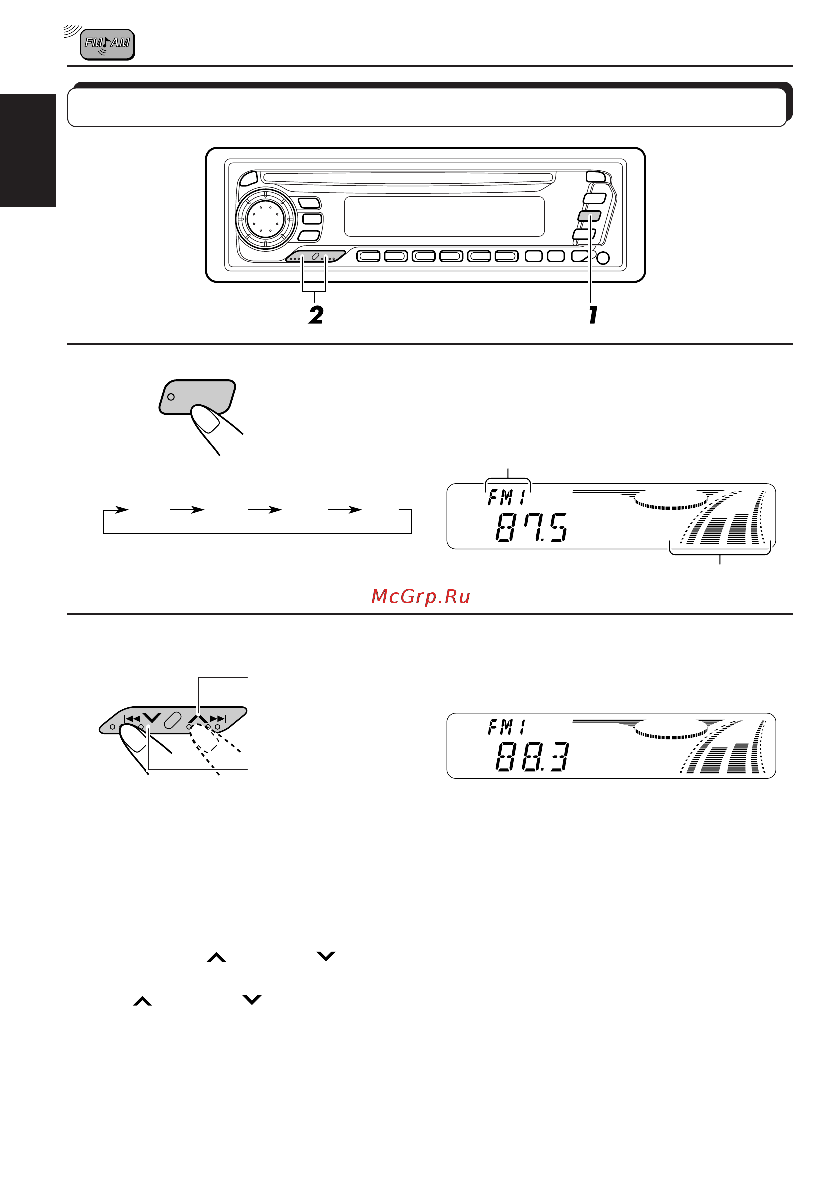 JVC KD-SX855R [6/38] Radio basic operations