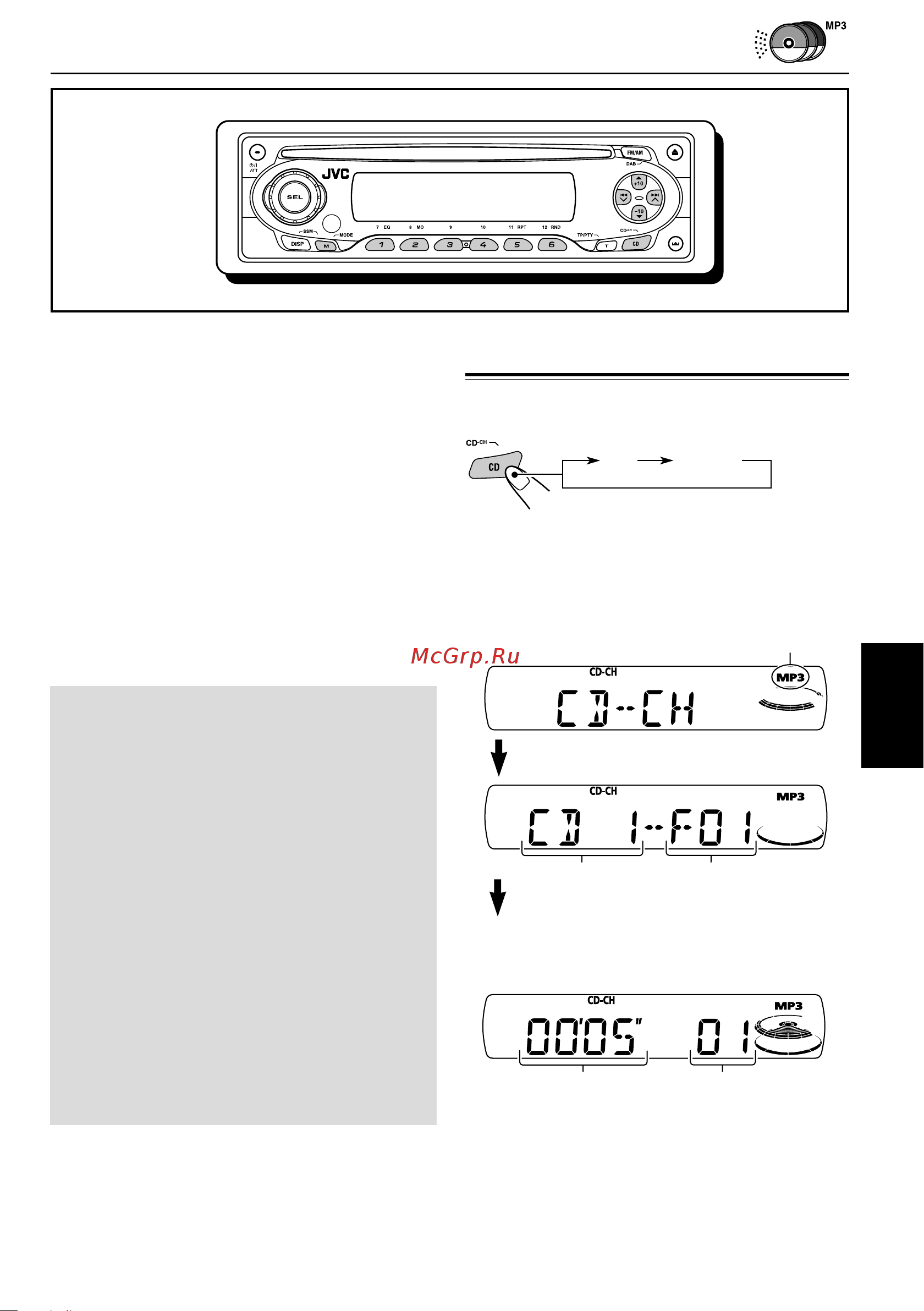 JVC KD-SX841R [27/162] Operación del cambiador de cd