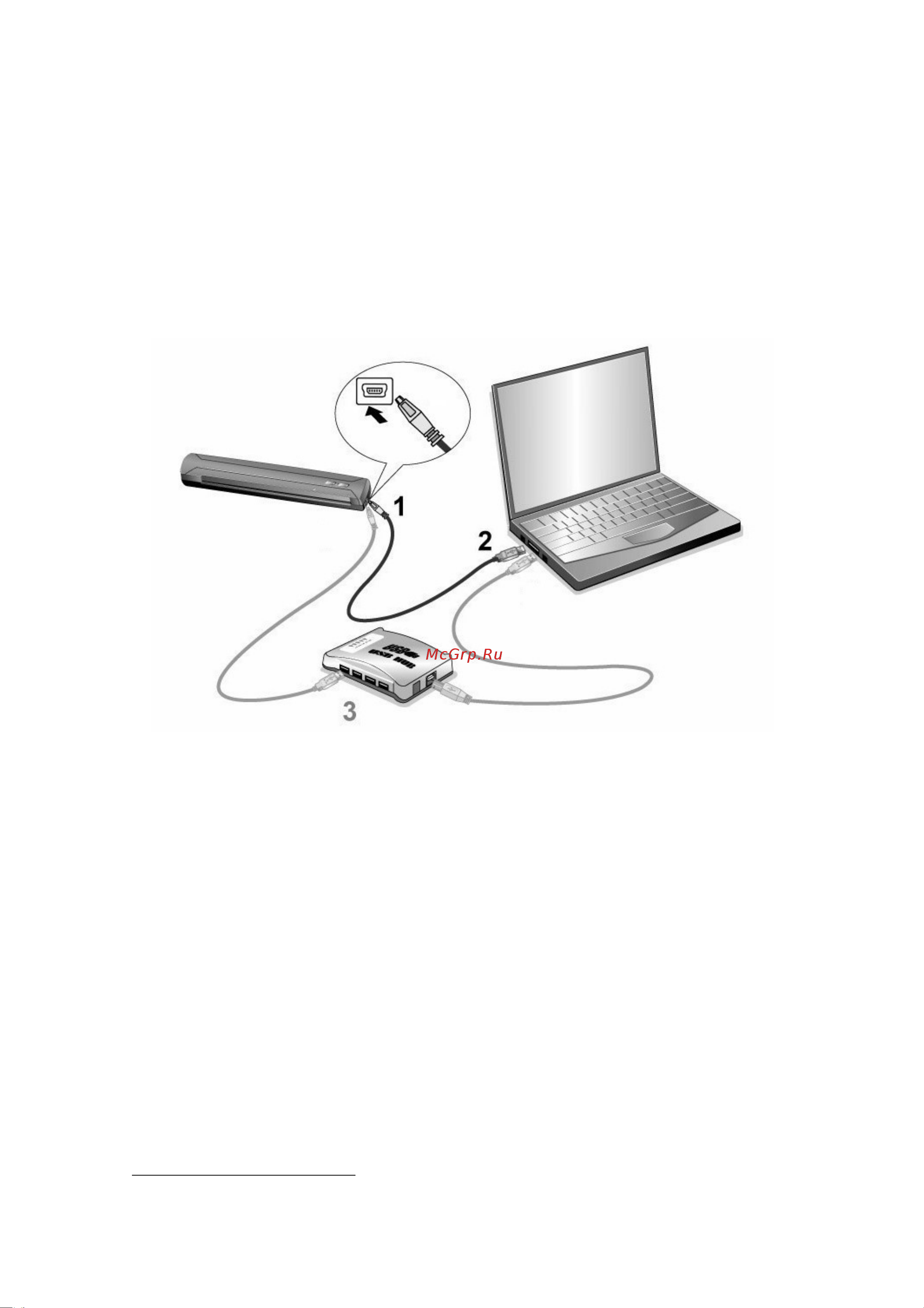 Plustek MobileOffice S400 [10/30] Шаг 1 подключение сканера к компьютеру
