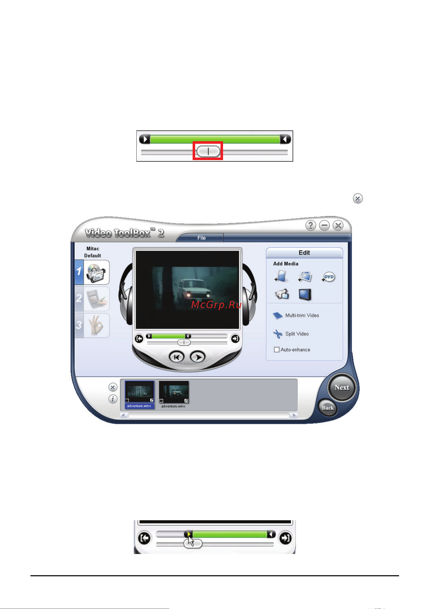 Mio H610 [104/120] Накладывание клипа