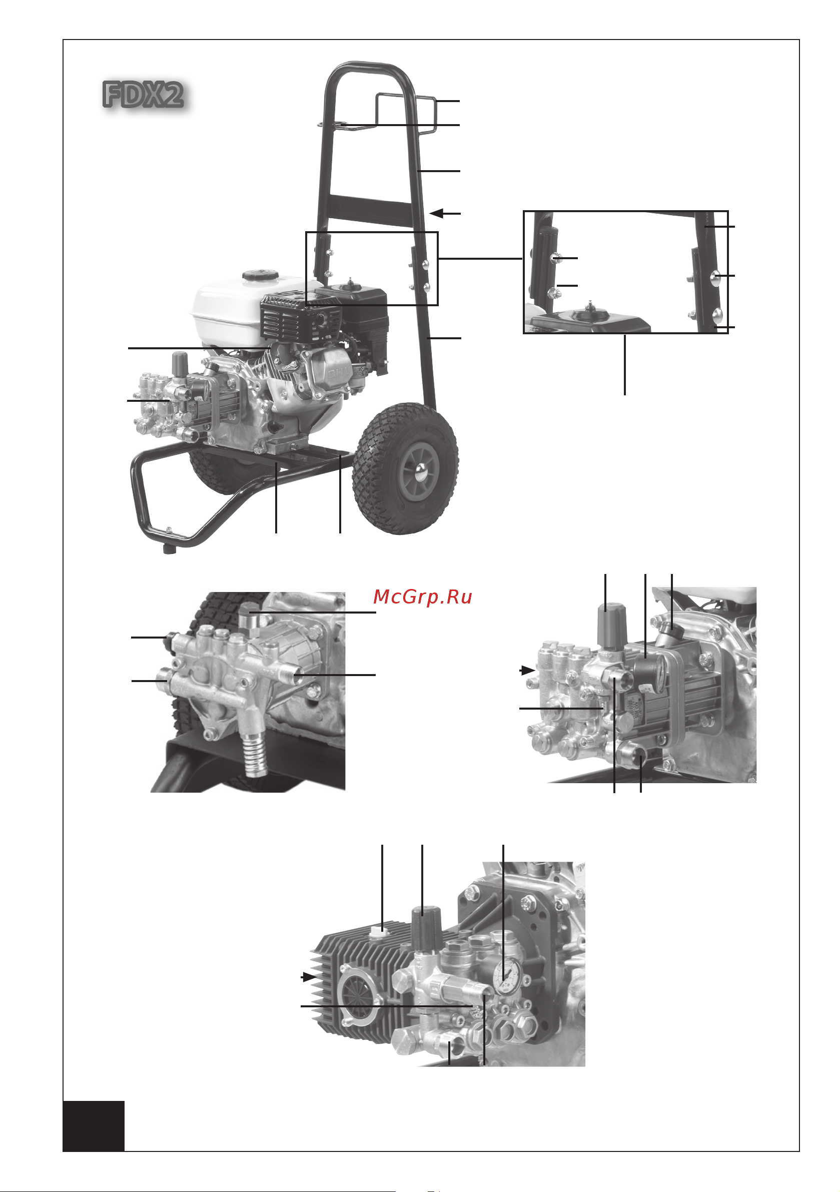 Comet FDX 2 15/270 Honda GX390 ZWD-K Инструкция по эксплуатации онлайн [4/216] 607750