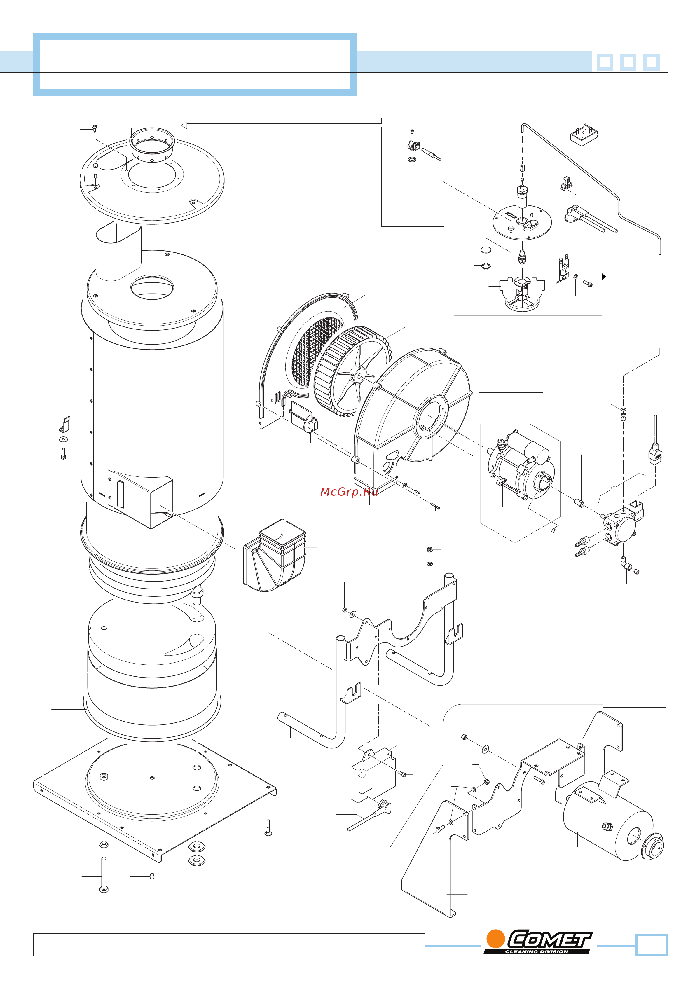 Comet HOTBOX 20/250 1-115V 50/60Hz Деталировка онлайн
