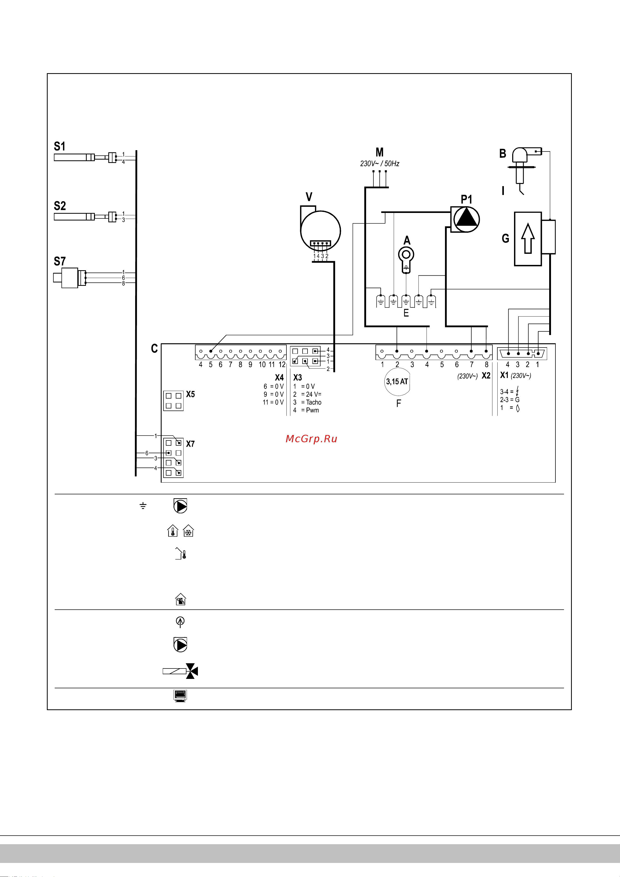Daikin EHOBG12AAV1 [51/316] Electrical diagram