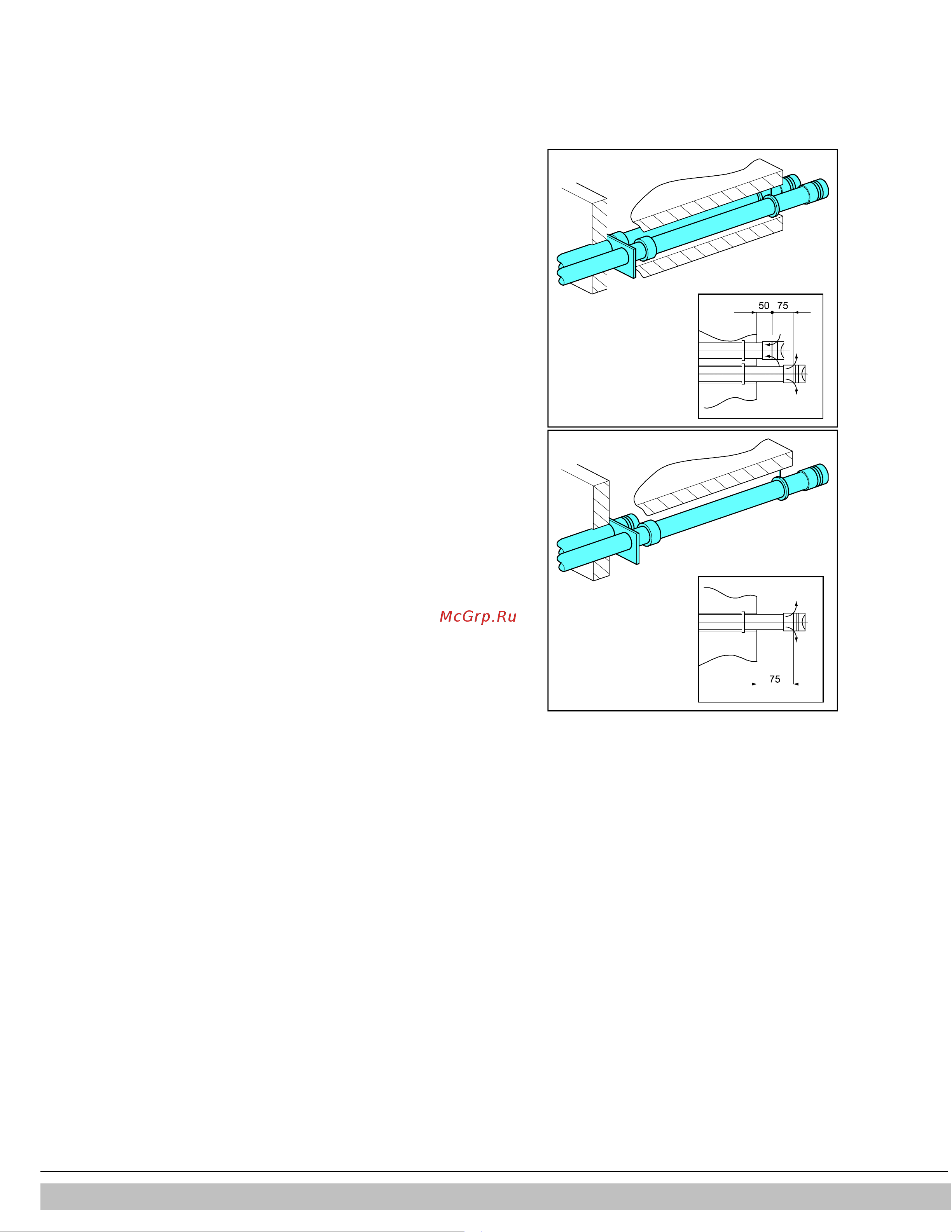 Daikin EKOMB28AAV1 [27/60] Assembly of double pipe extension pipe s for balcony gallery output