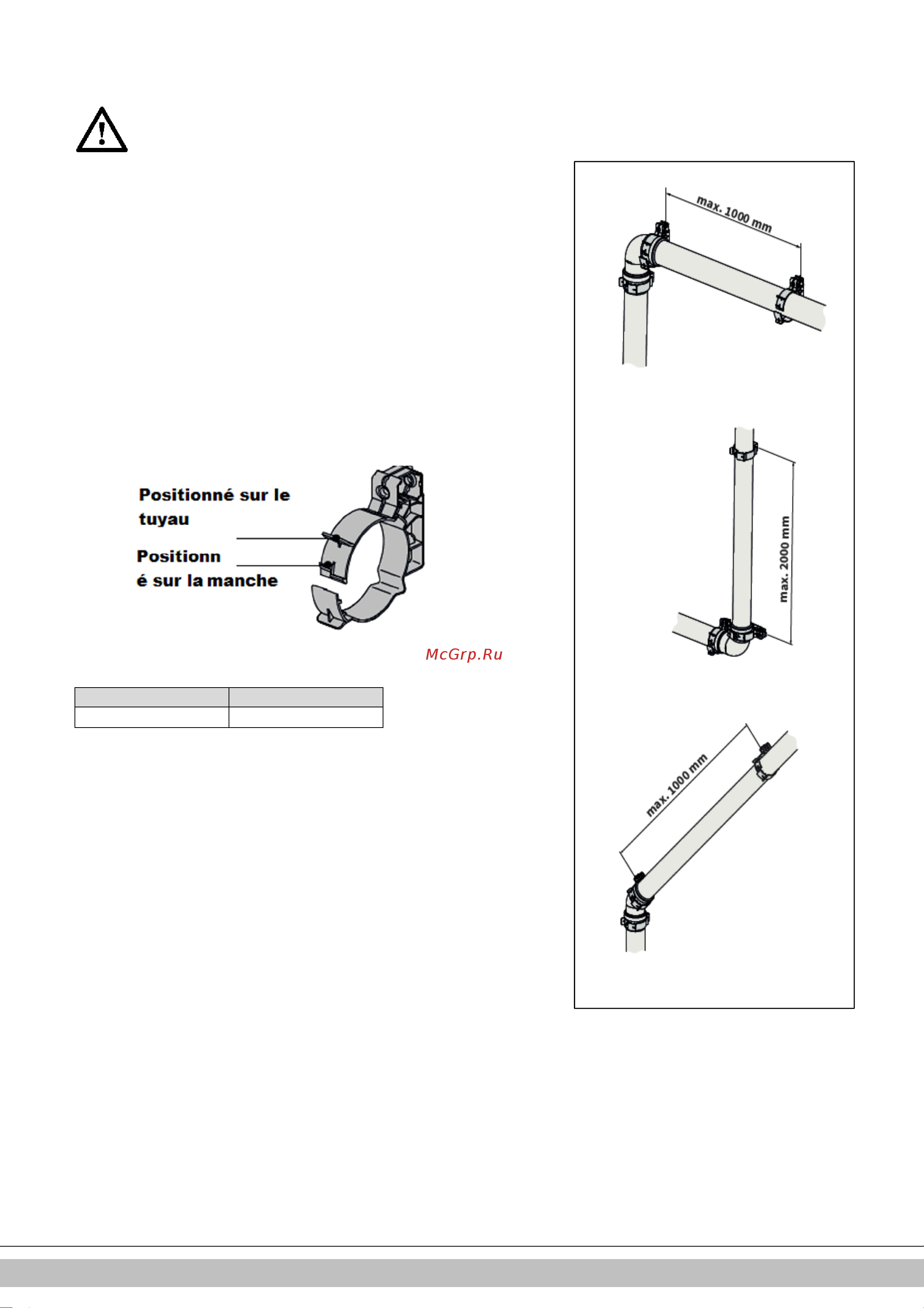 Daikin EKOMBG28ABV1 [135/424] Fixation du système de conduit de fumée