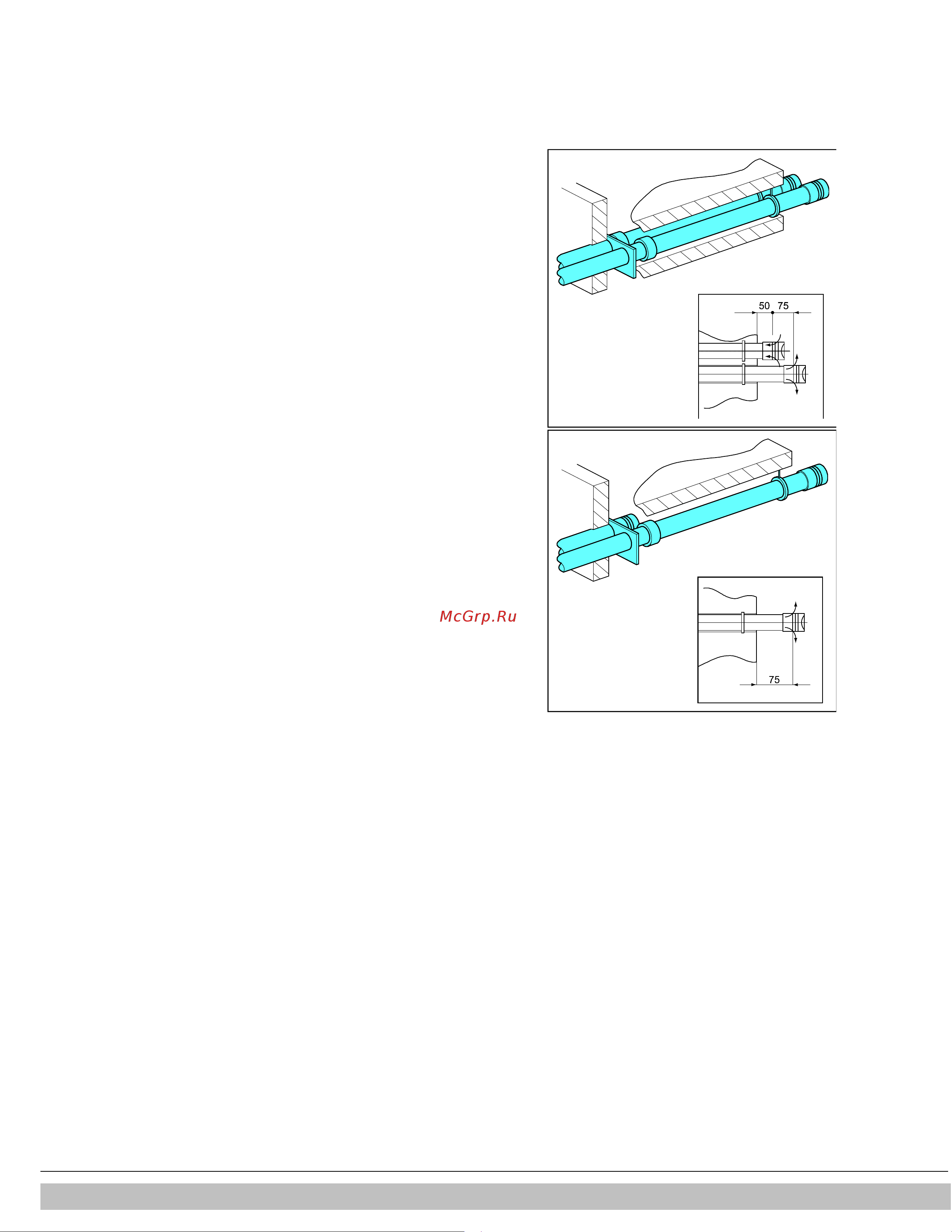 Daikin EKOMBG22AAV1 [25/56] Assembly of double pipe extension pipe s for balcony gallery output