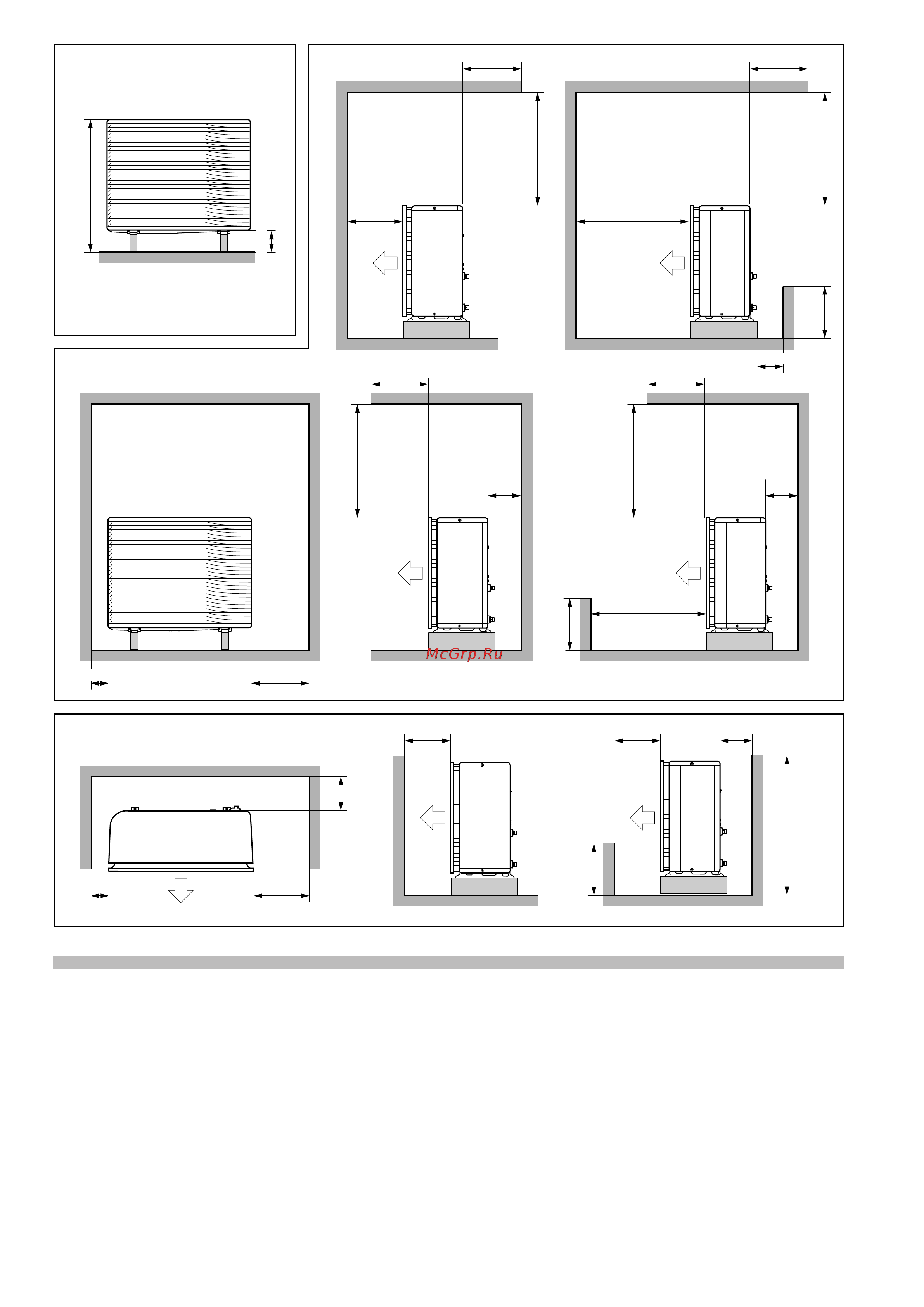 Daikin EPRA14DAV3 [2/20] Top side obstacle