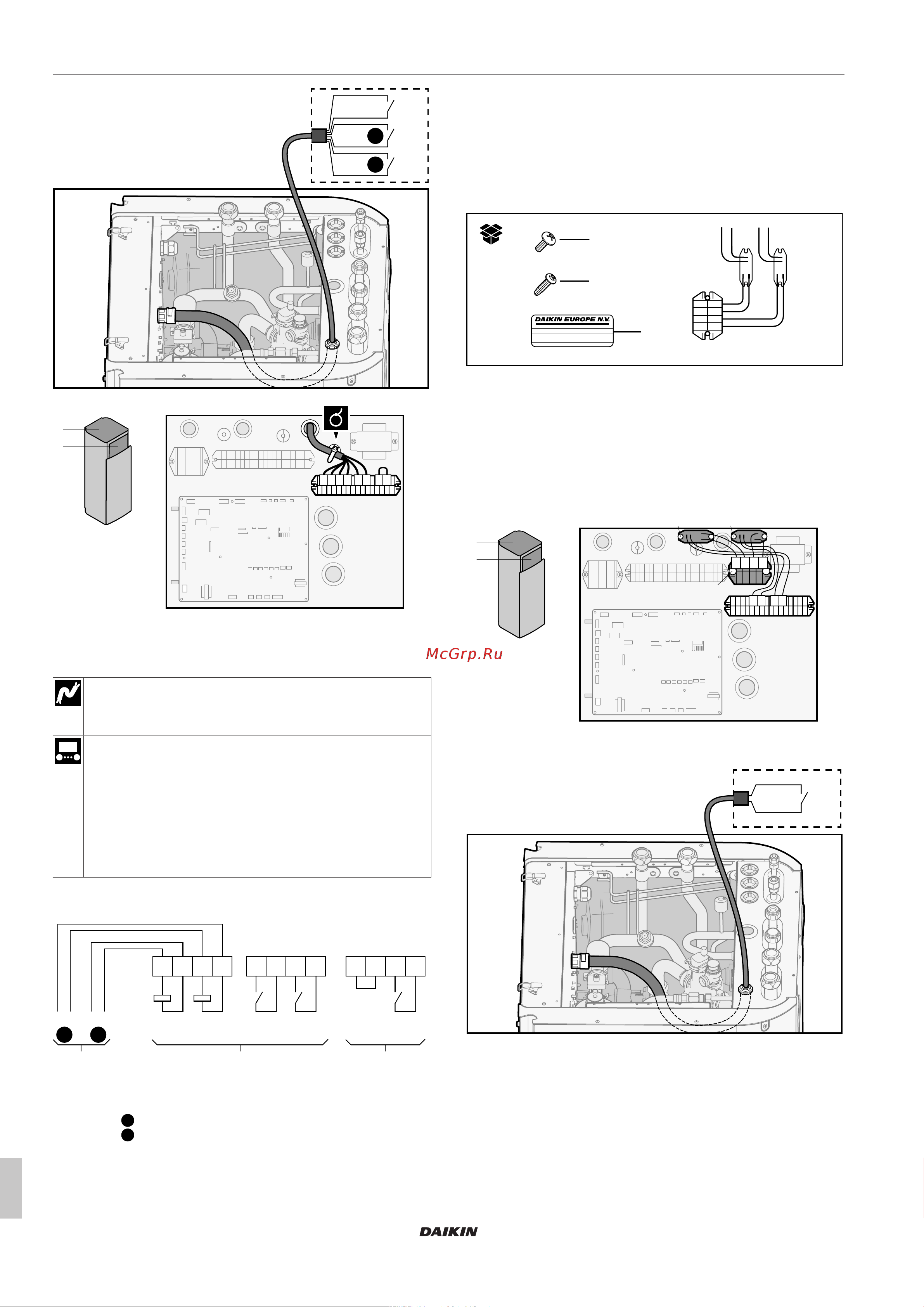 Daikin ETVZ16S23EA9W [22/44] Подключение электрооборудования
