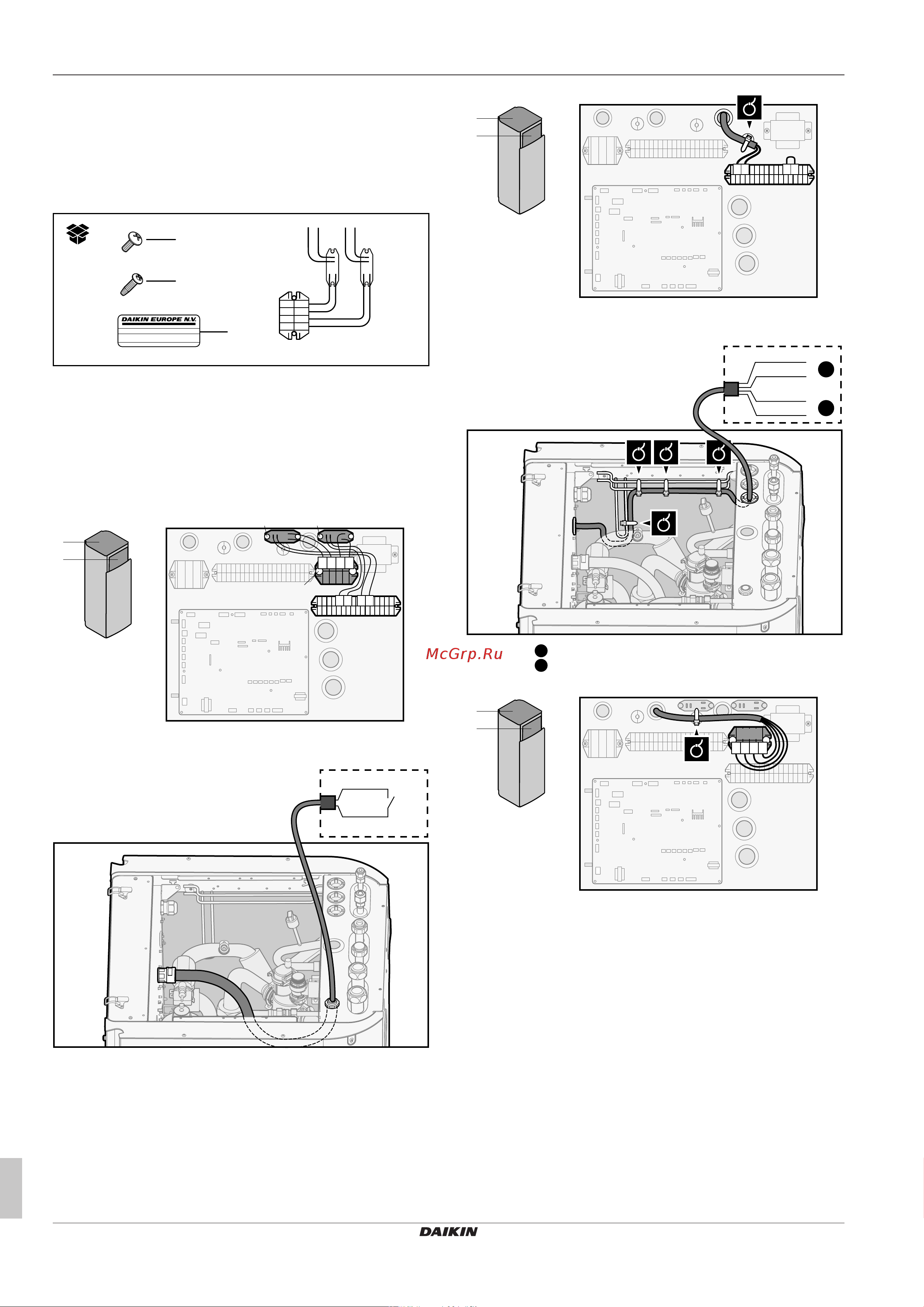 Daikin ETVH16S23EA9W [22/44] Подключение электрооборудования