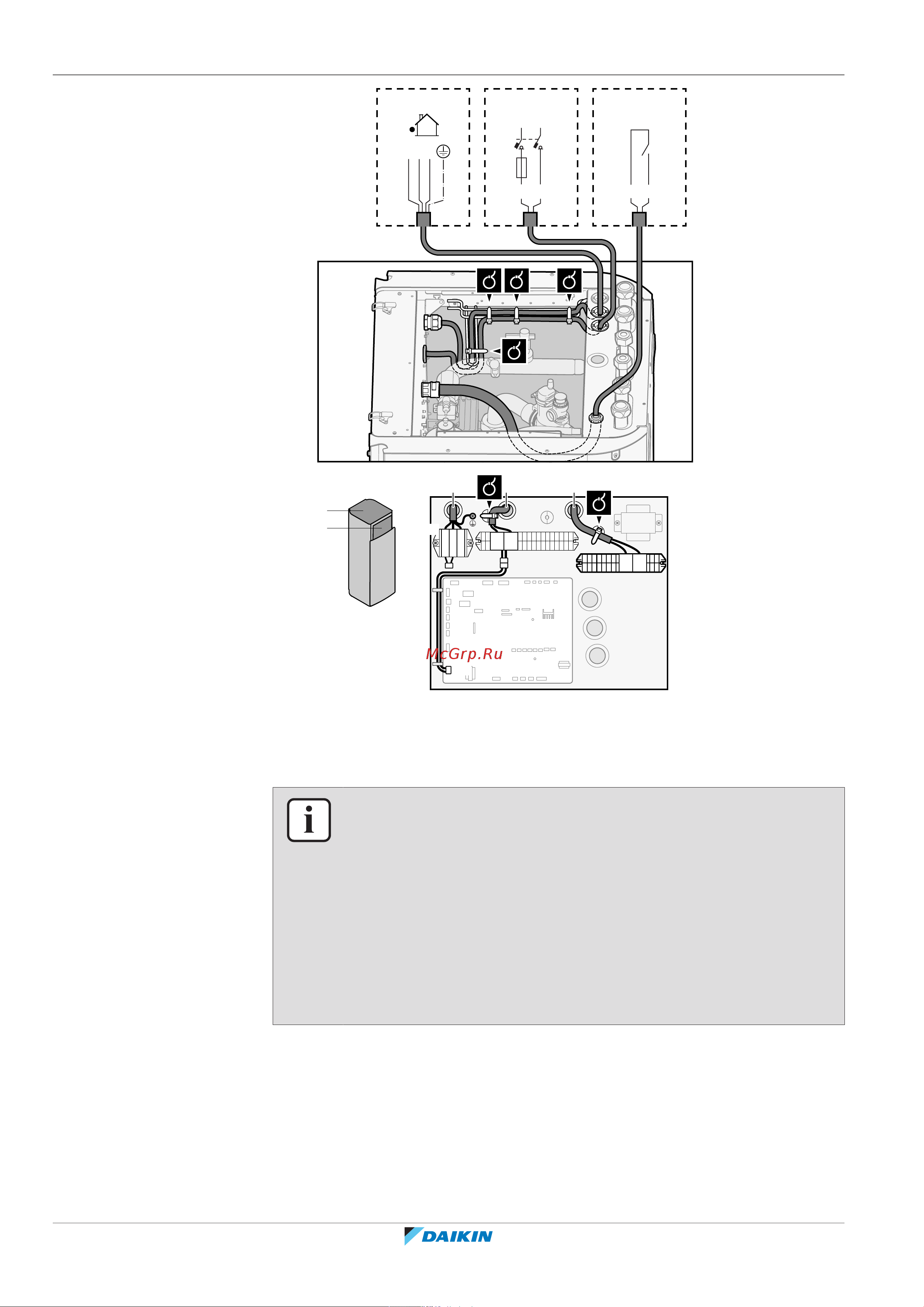 Daikin ETVH16S18EA9W [120/316] Подключение электрооборудования