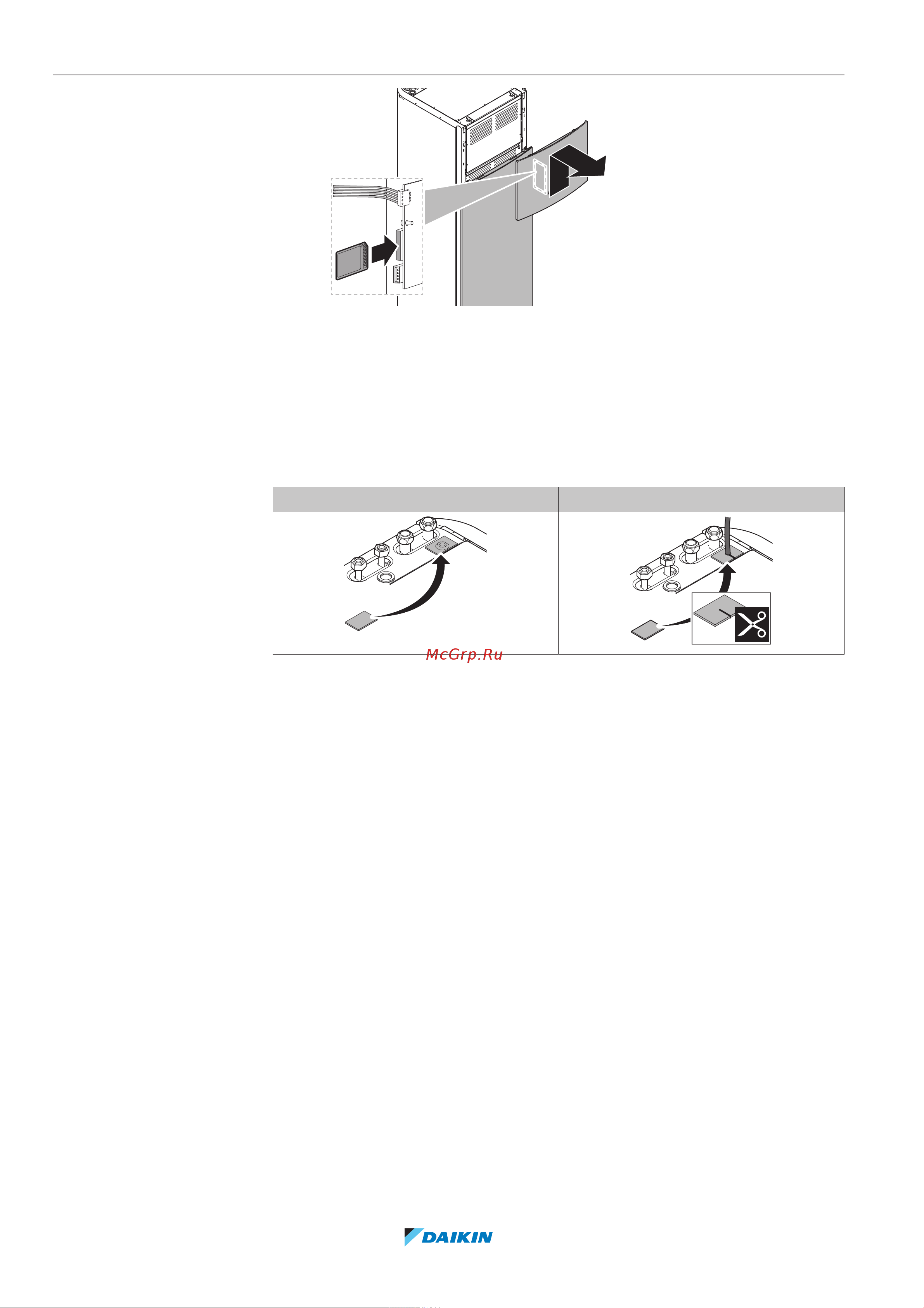 Daikin ETVH16S18EA9W [136/316] После подключения электропроводки к внутреннему агрегату