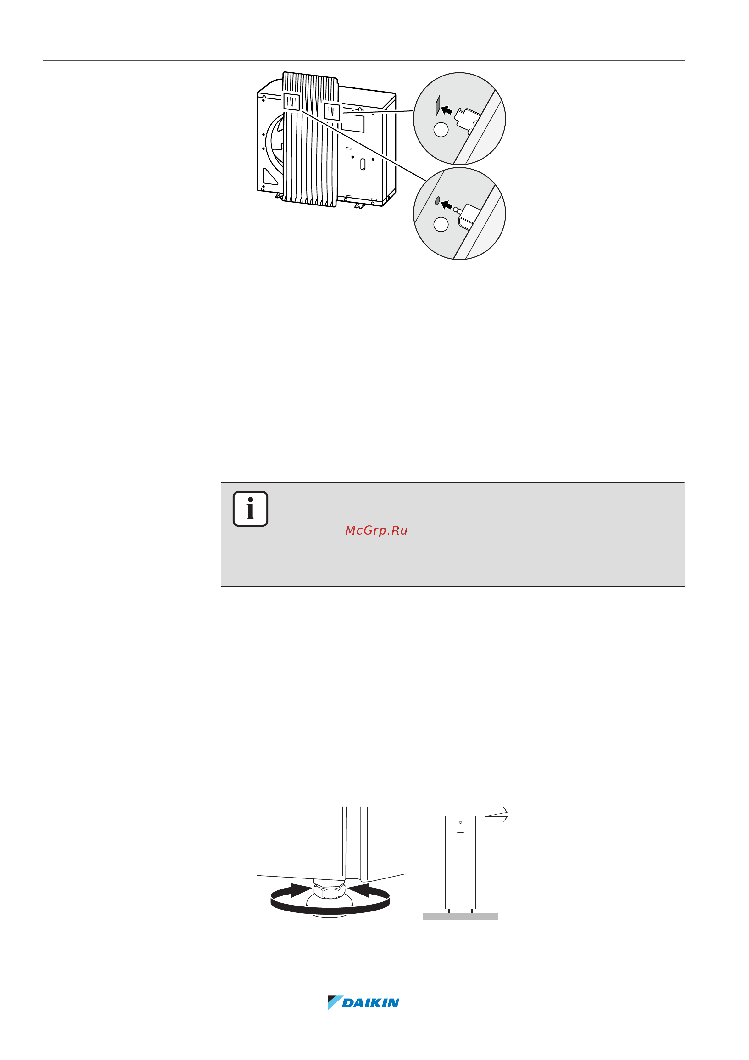 Daikin ETVH16S18EA9W [84/316] Монтаж внутреннего агрегата