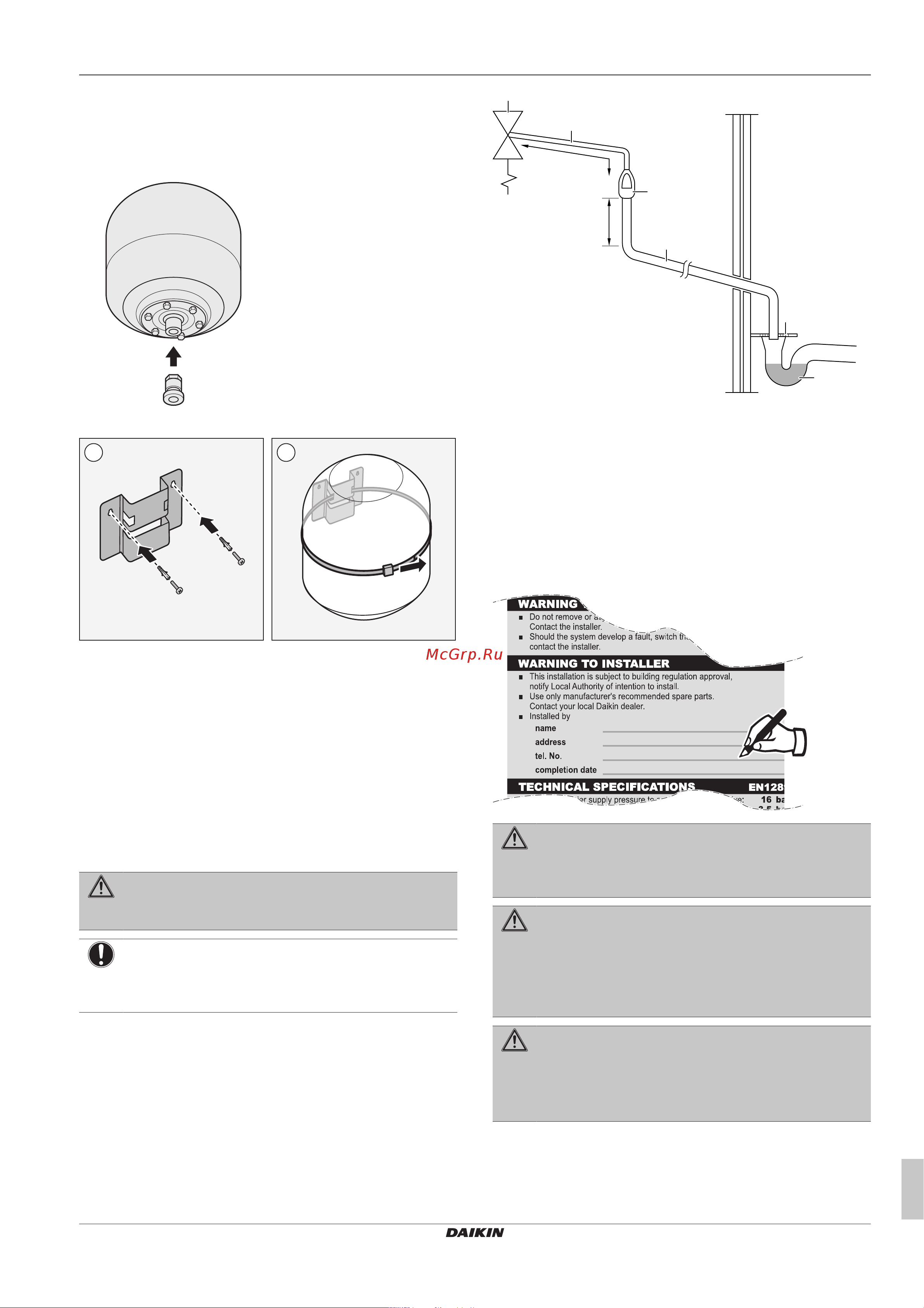 Daikin ETVH16SU23EA6V [11/44] Piping installation