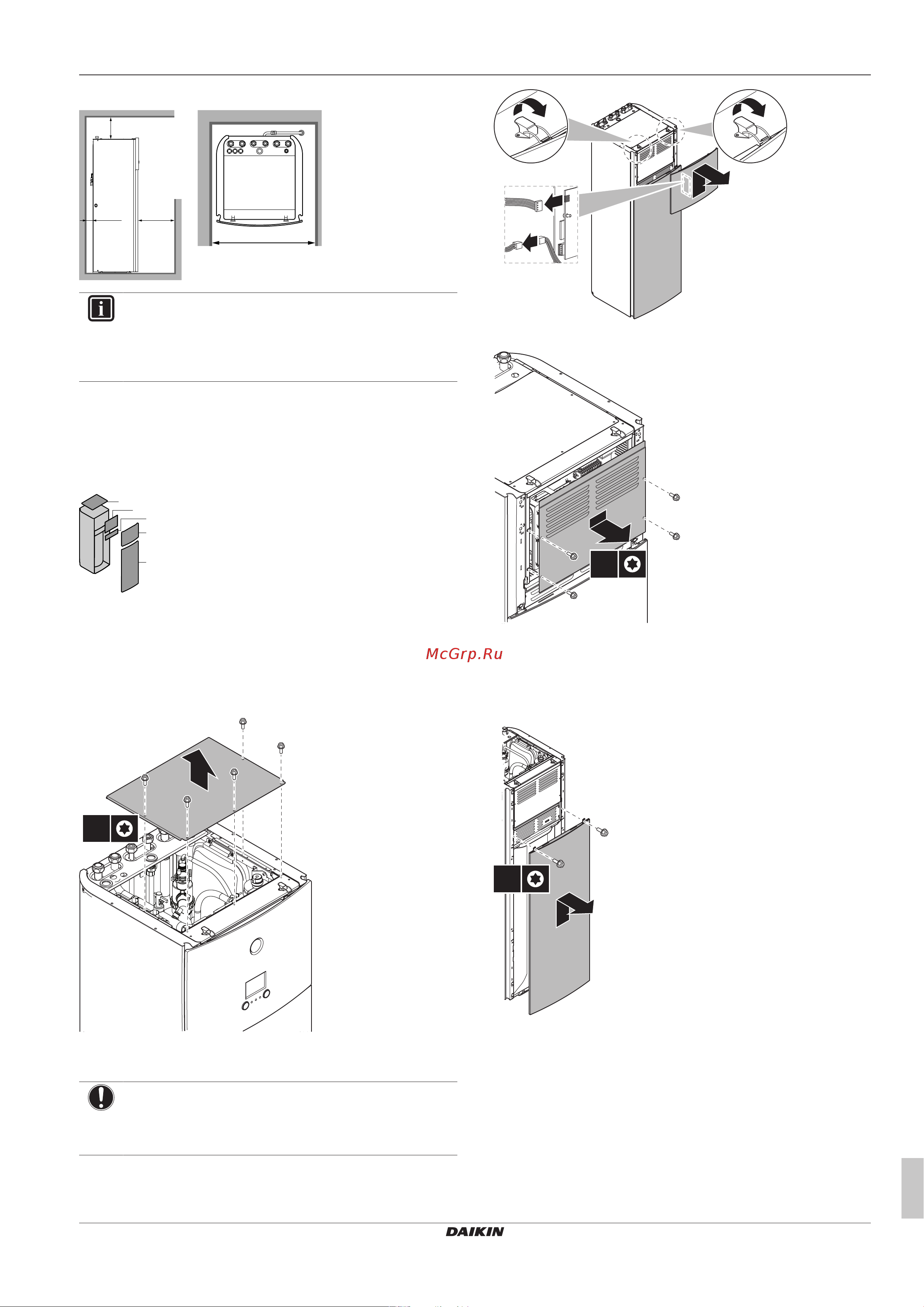 Daikin ETVH16SU23EA6V [7/44] Opening and closing the unit