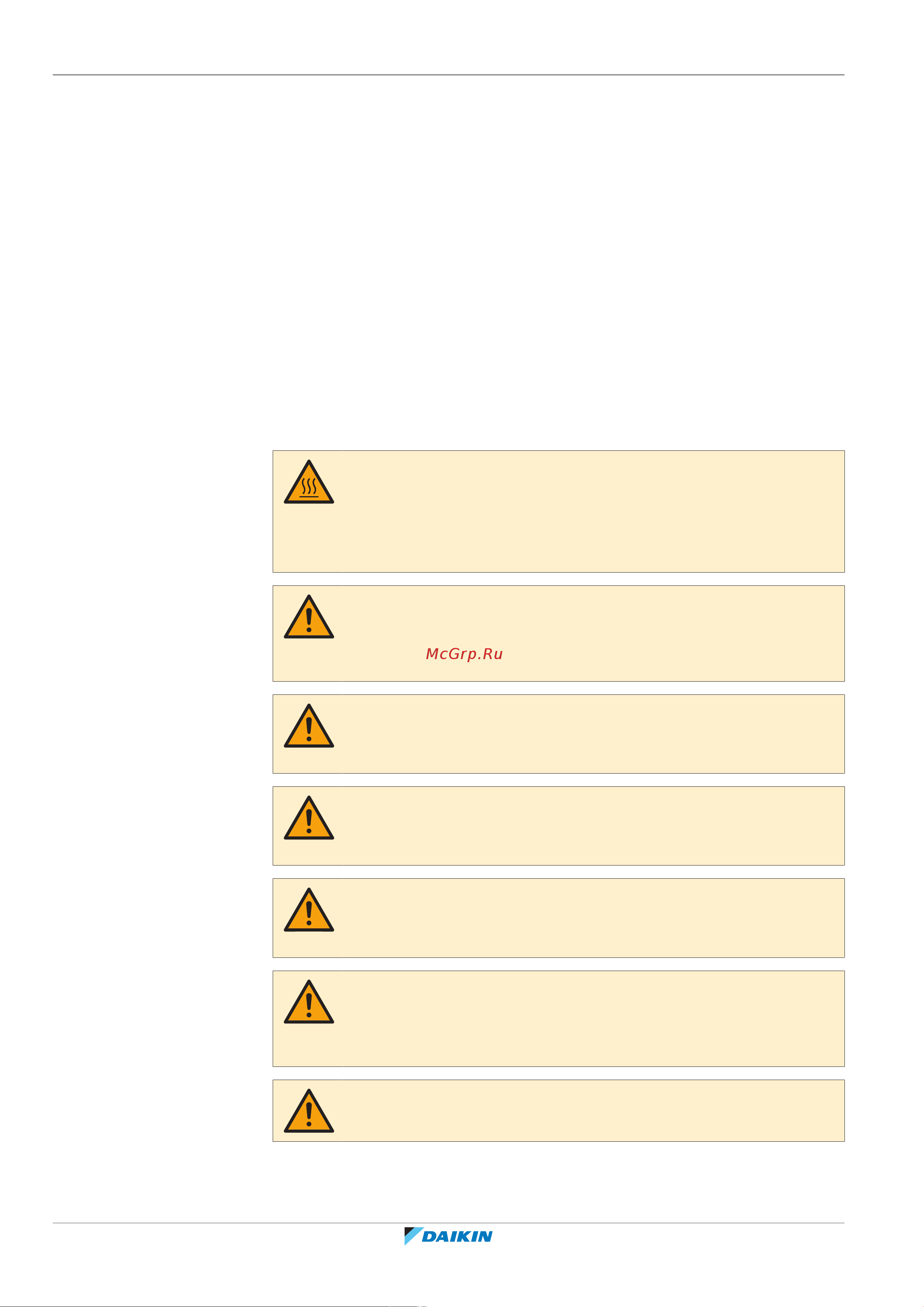 Daikin ETVH16SU23EA6V [10/296] General safety precautions