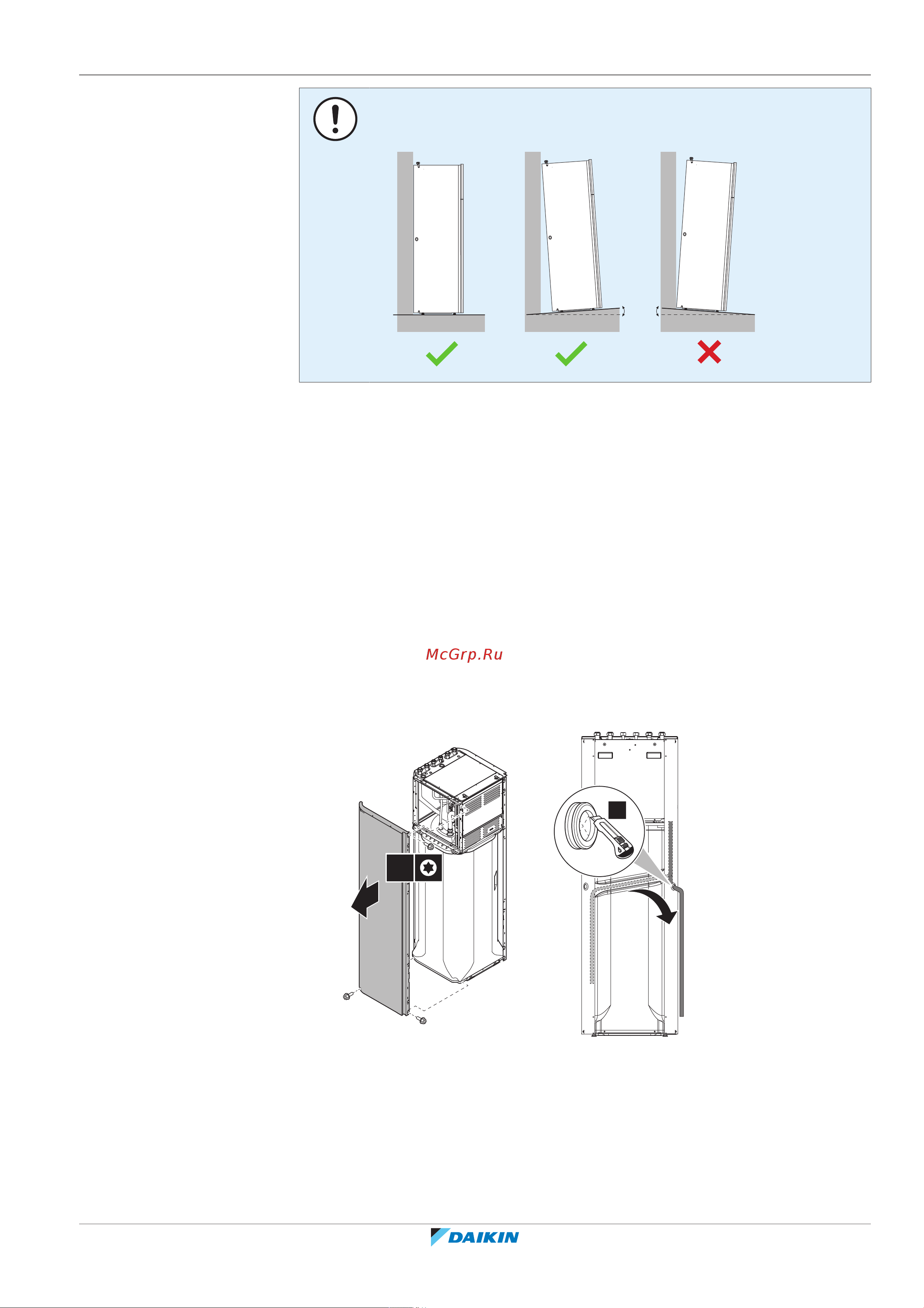 Daikin ETVH16SU23EA6V [81/296] Unit installation