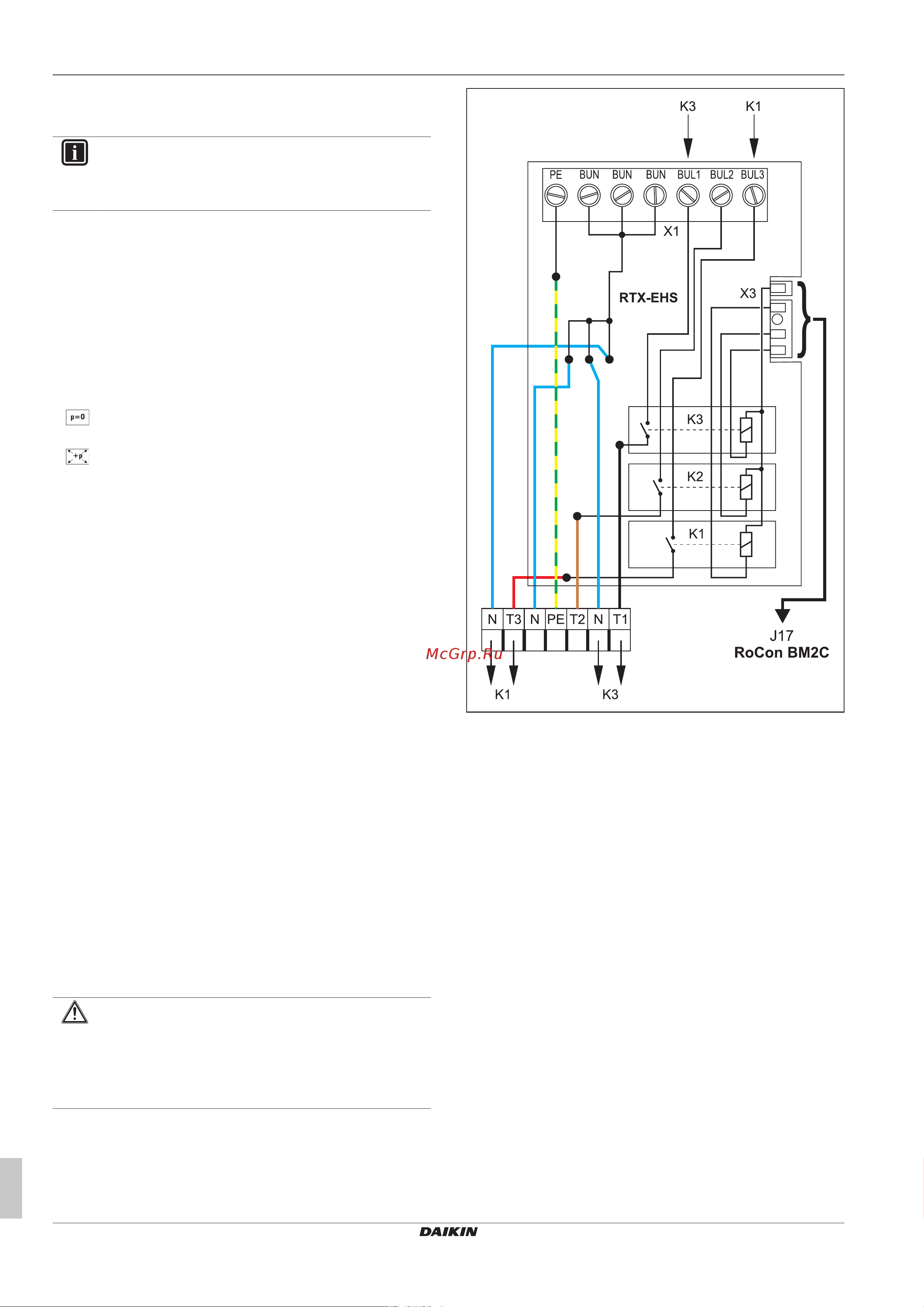 Daikin ETSXB16P50DA [26/44] Подключение внешнего теплогенератора