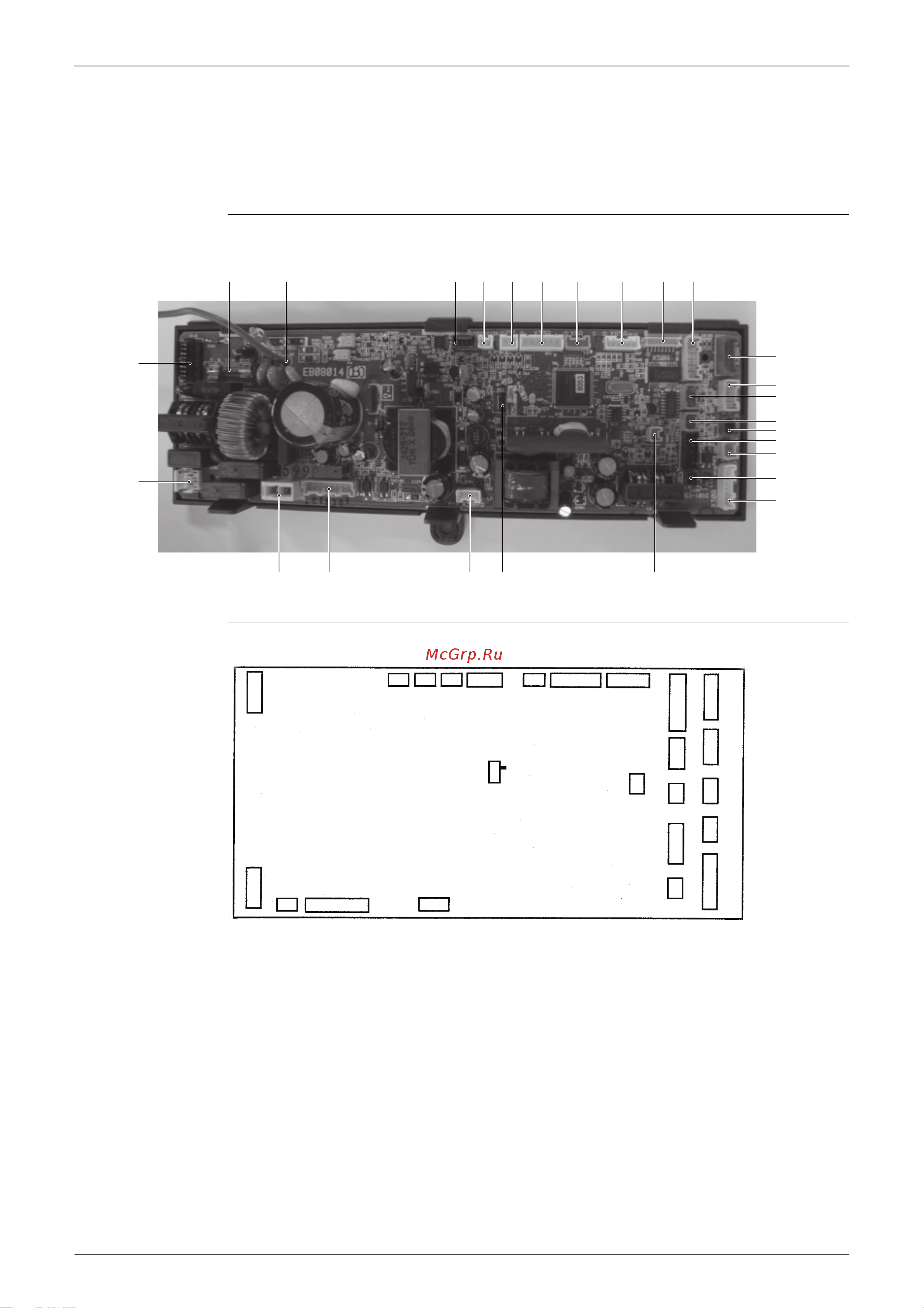 Daikin EKHTSU260AC [44/292] Pcb layout for ekhbrd 011 014 016 aa ab ac ad v1 y1