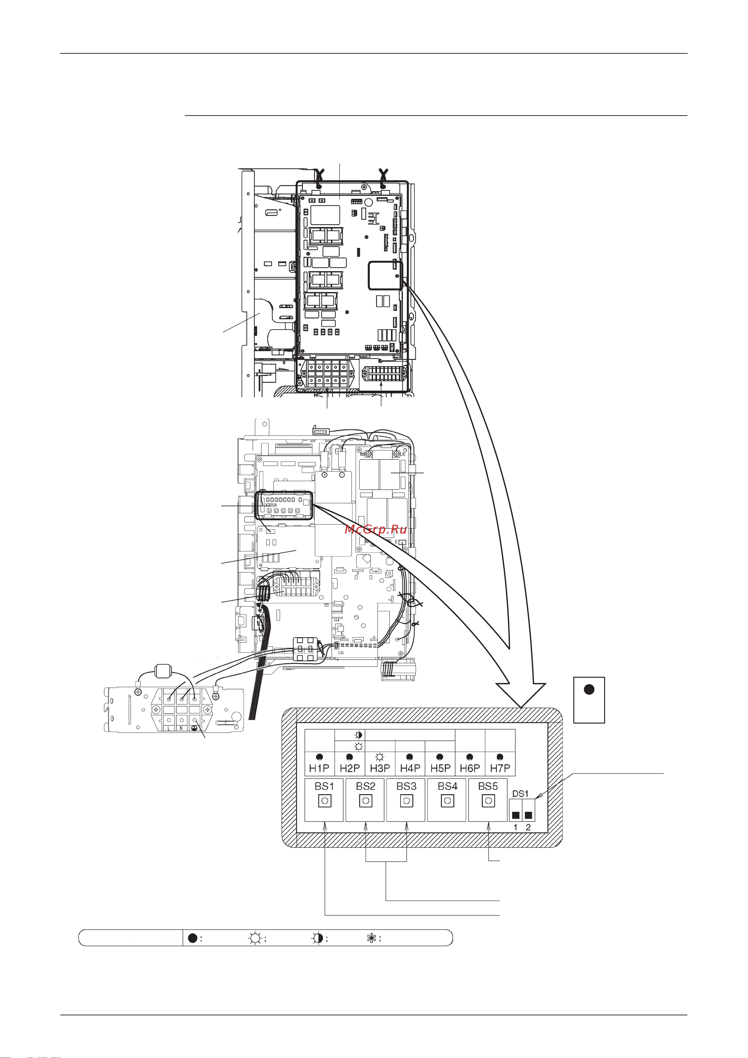 Daikin EKHTSU260AC [90/292] Outdoor unit pc board layout