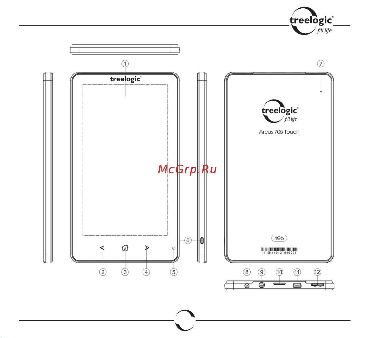 Treelogic ARCUS 705 TOUCH [20/66] Введение
