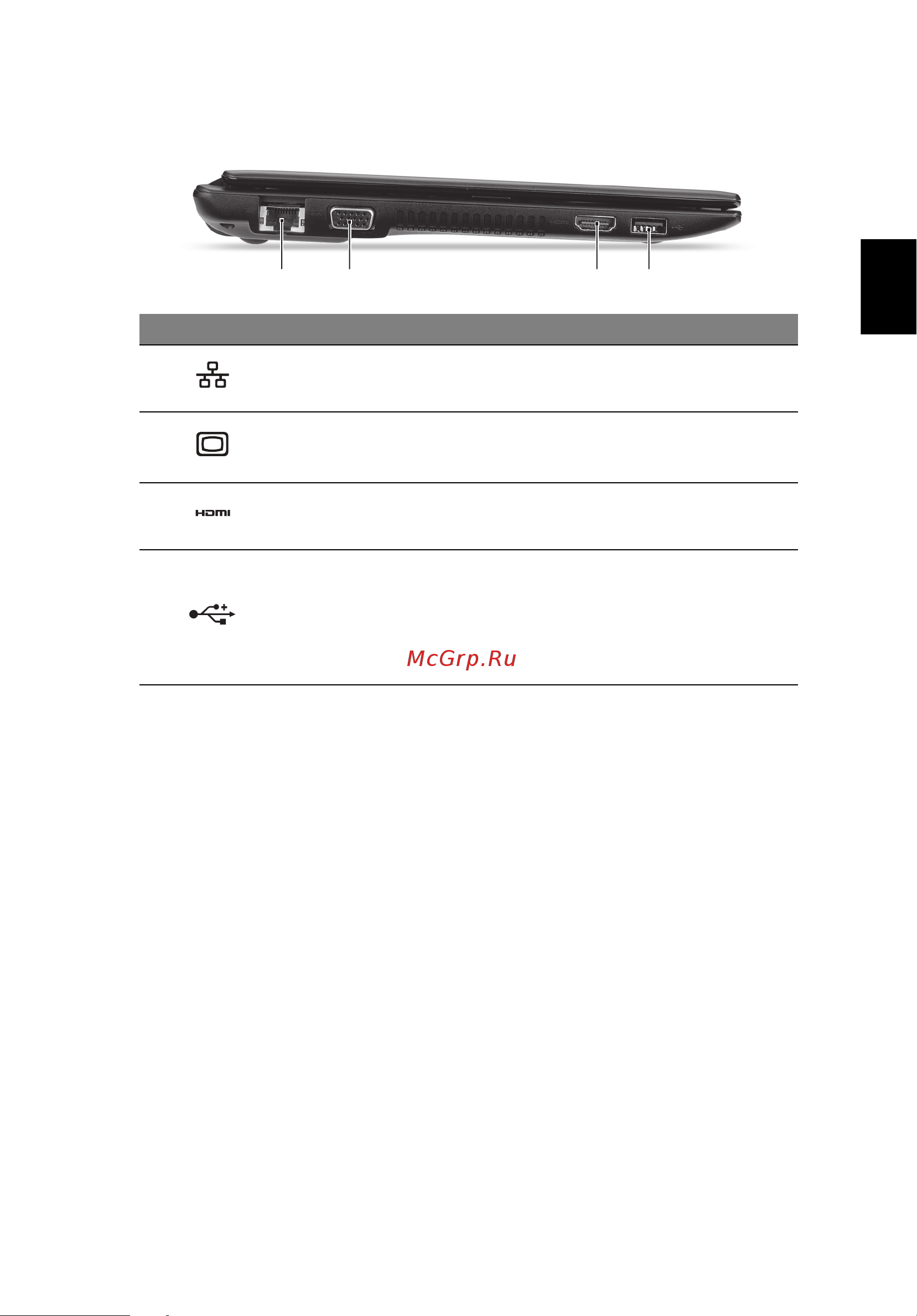 Acer TRAVELMATE B113-E [7/9] Сведения об интерфейсе usb 3