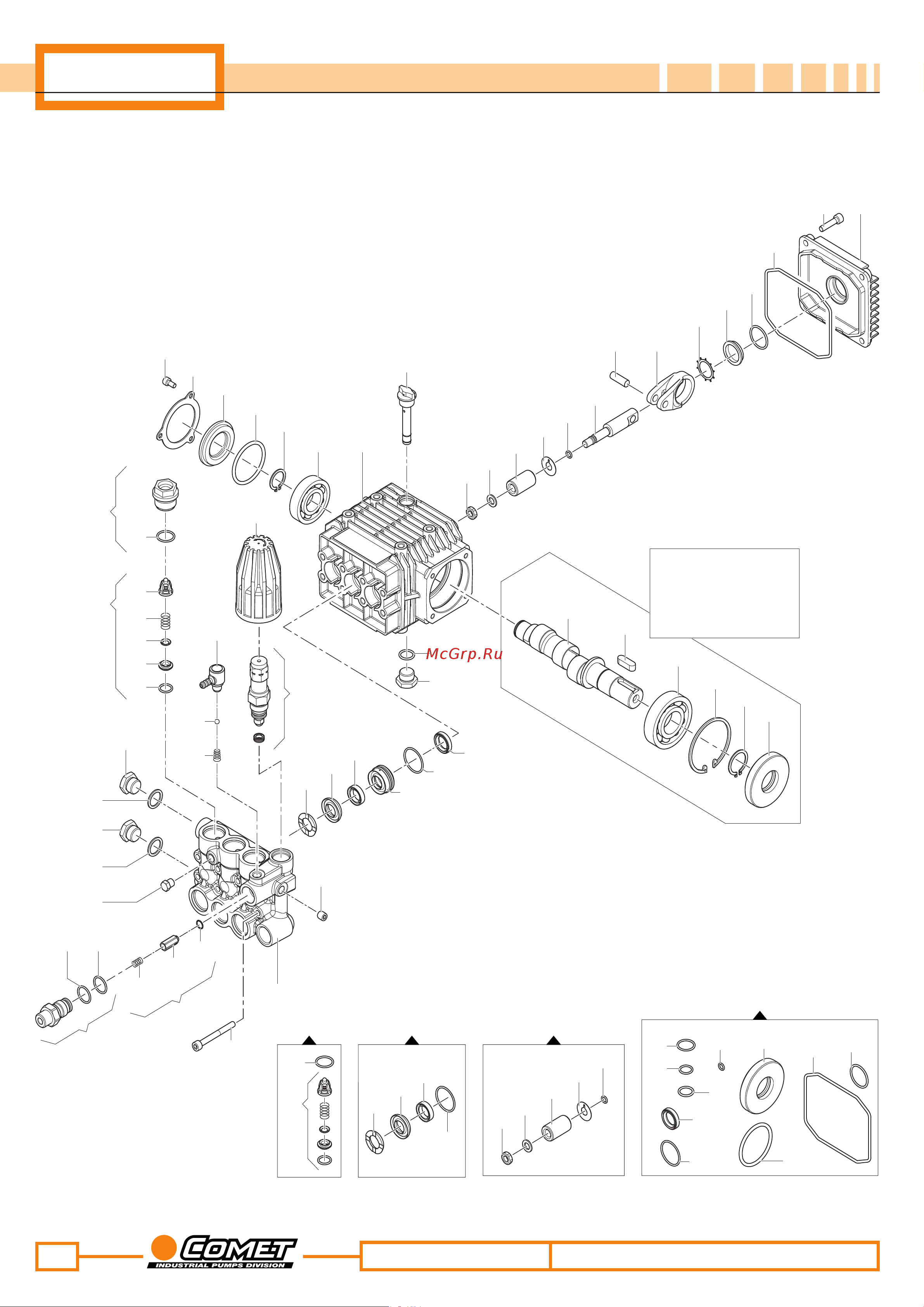 Comet LWR-K 4022 S (14.3/152) 2800 об/мин вал 24мм [3/8] S version ø 24mm
