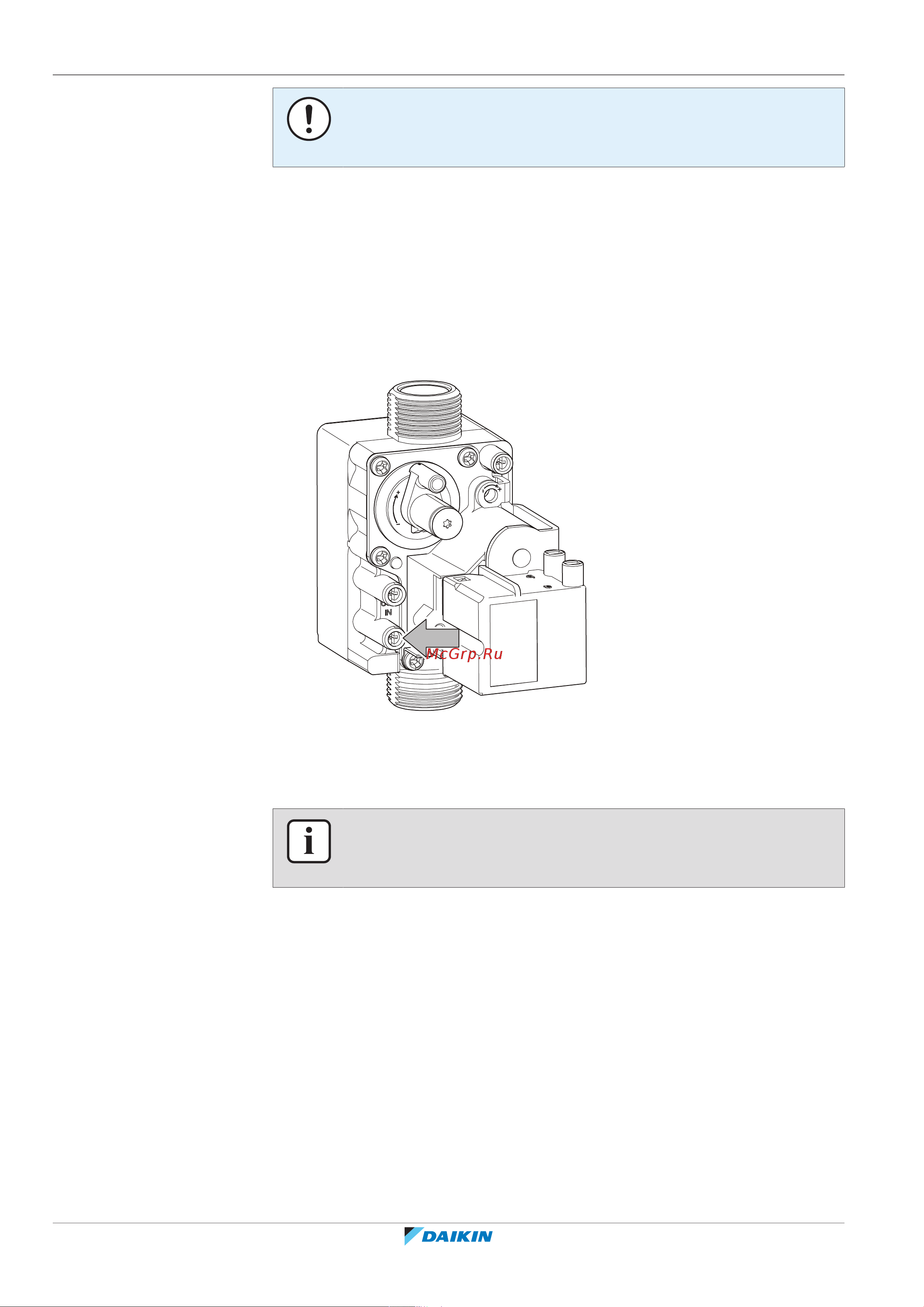Daikin CHYHBH08AFV32 [100/220] Finishing the gas boiler installation