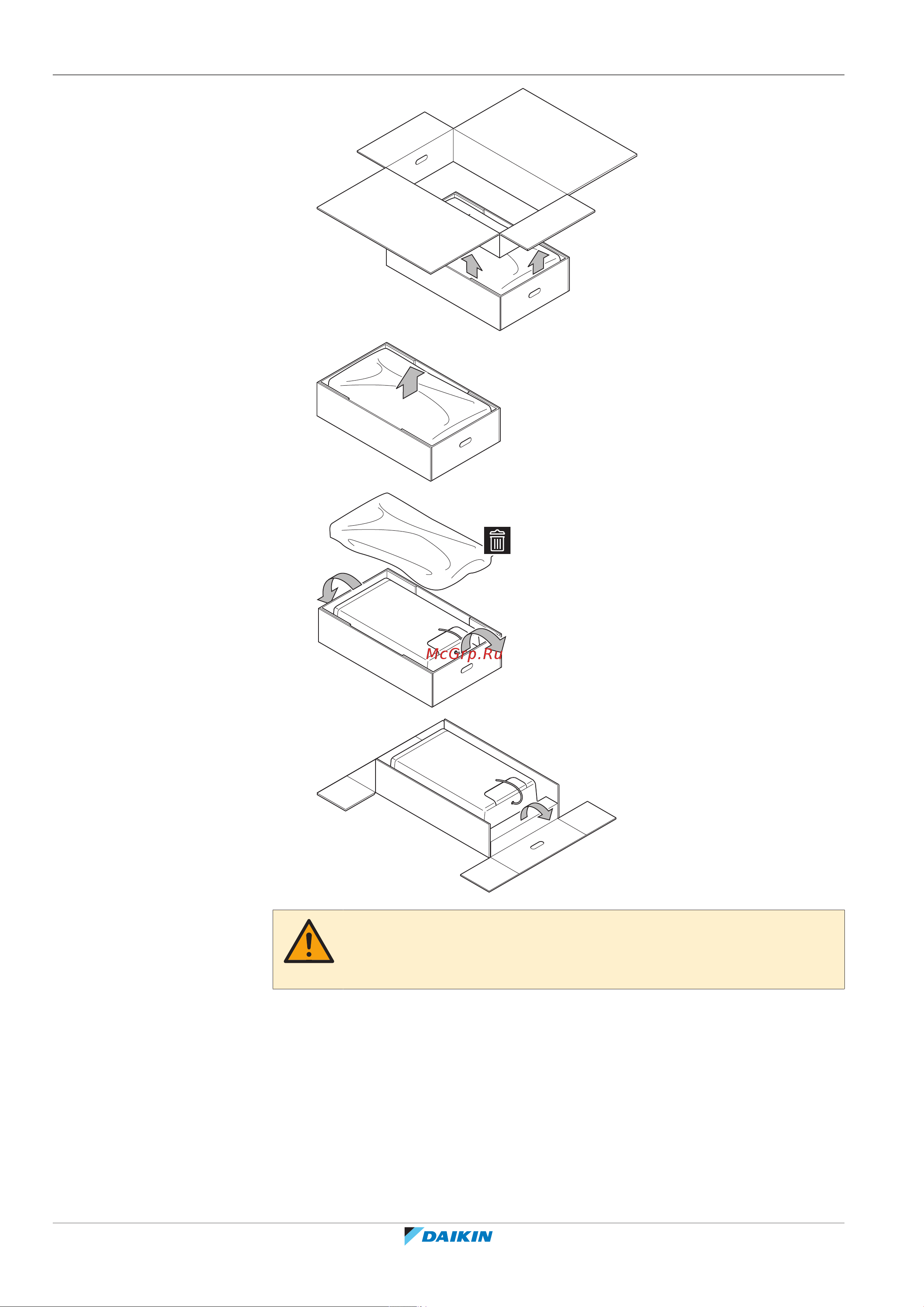 Daikin EHYHBX08AFV3 [24/252] To remove the accessories from the gas boiler