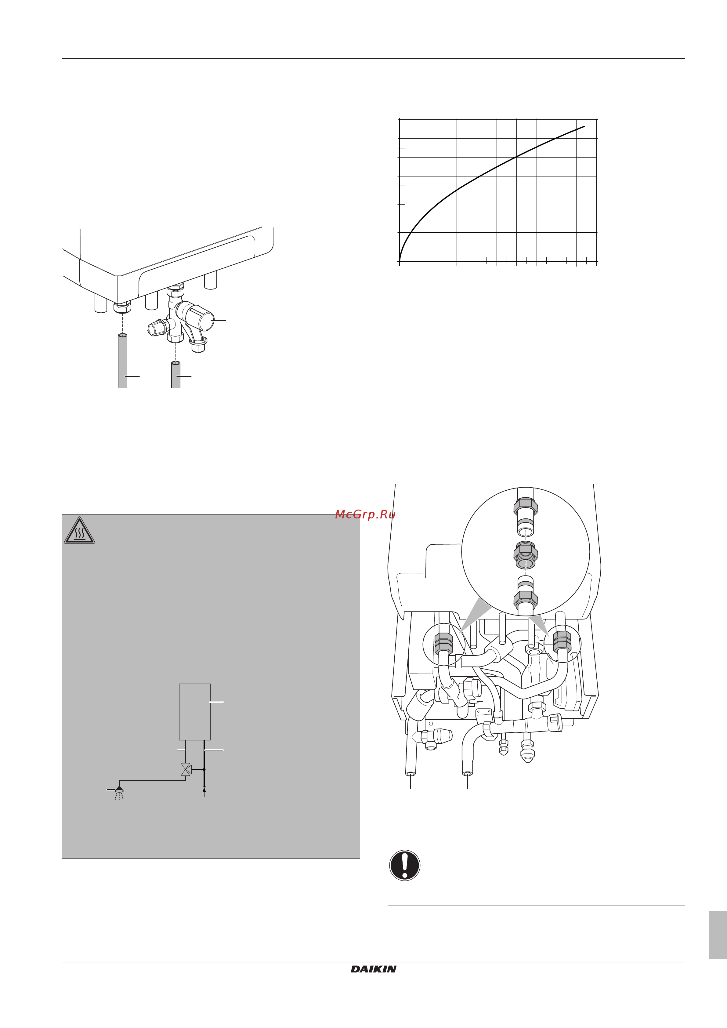 Daikin EHYKOMB33AA [15/44] Соединение трубопроводов воды
