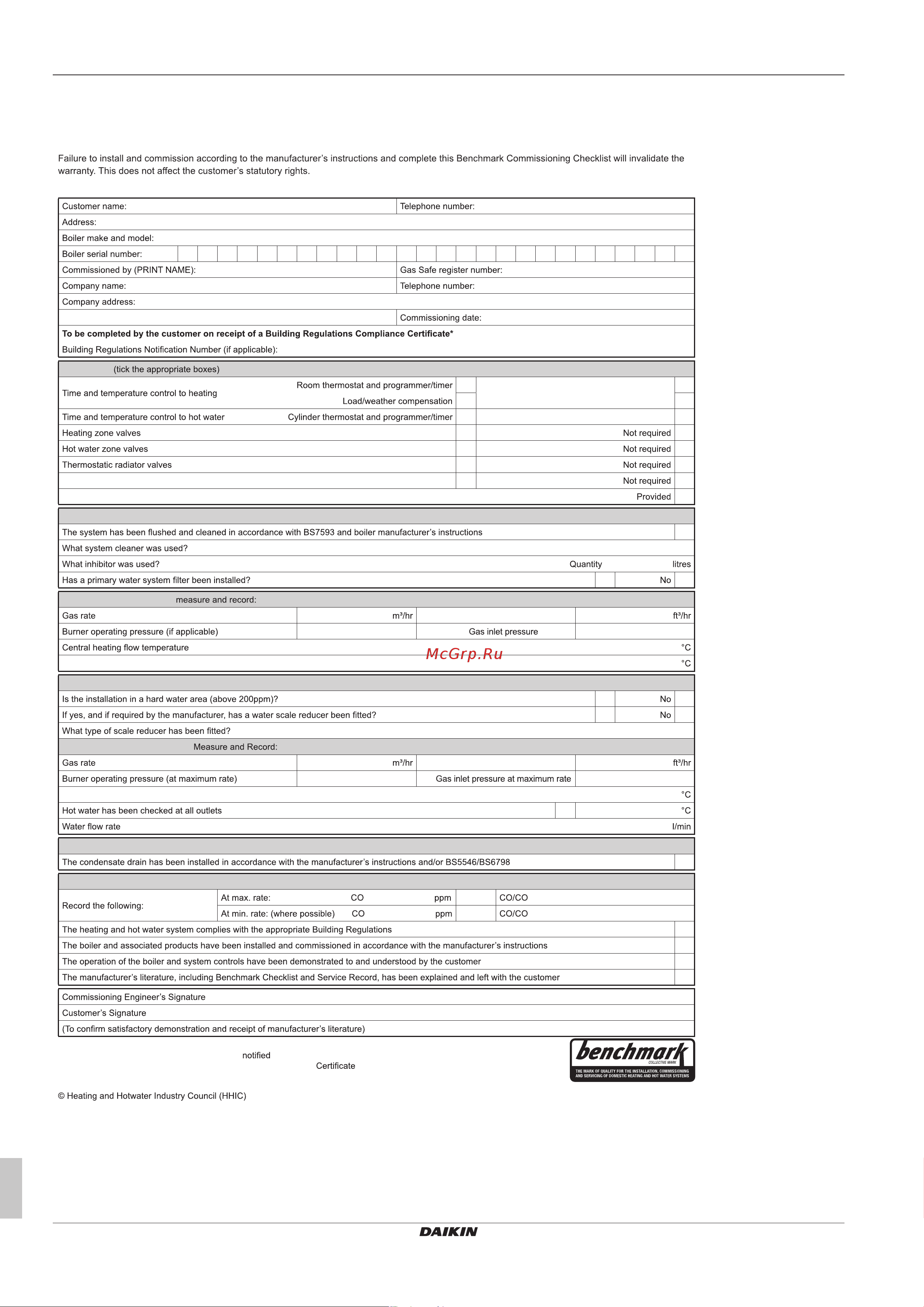 Daikin EHYKOMB33AA3 [42/44] Installation and operation manual