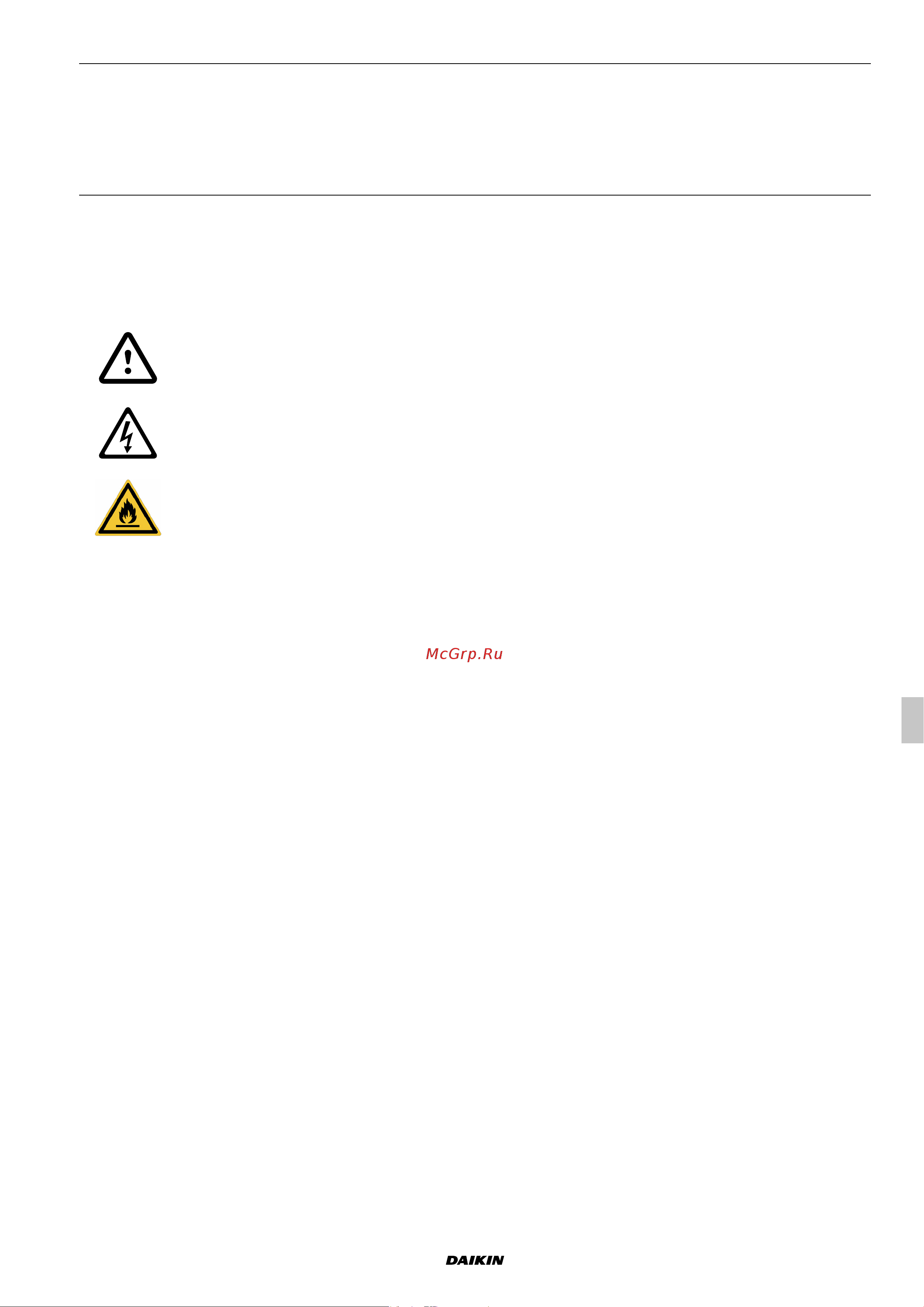 Daikin UATYA180BFC2Y1 [23/534] Residual risks