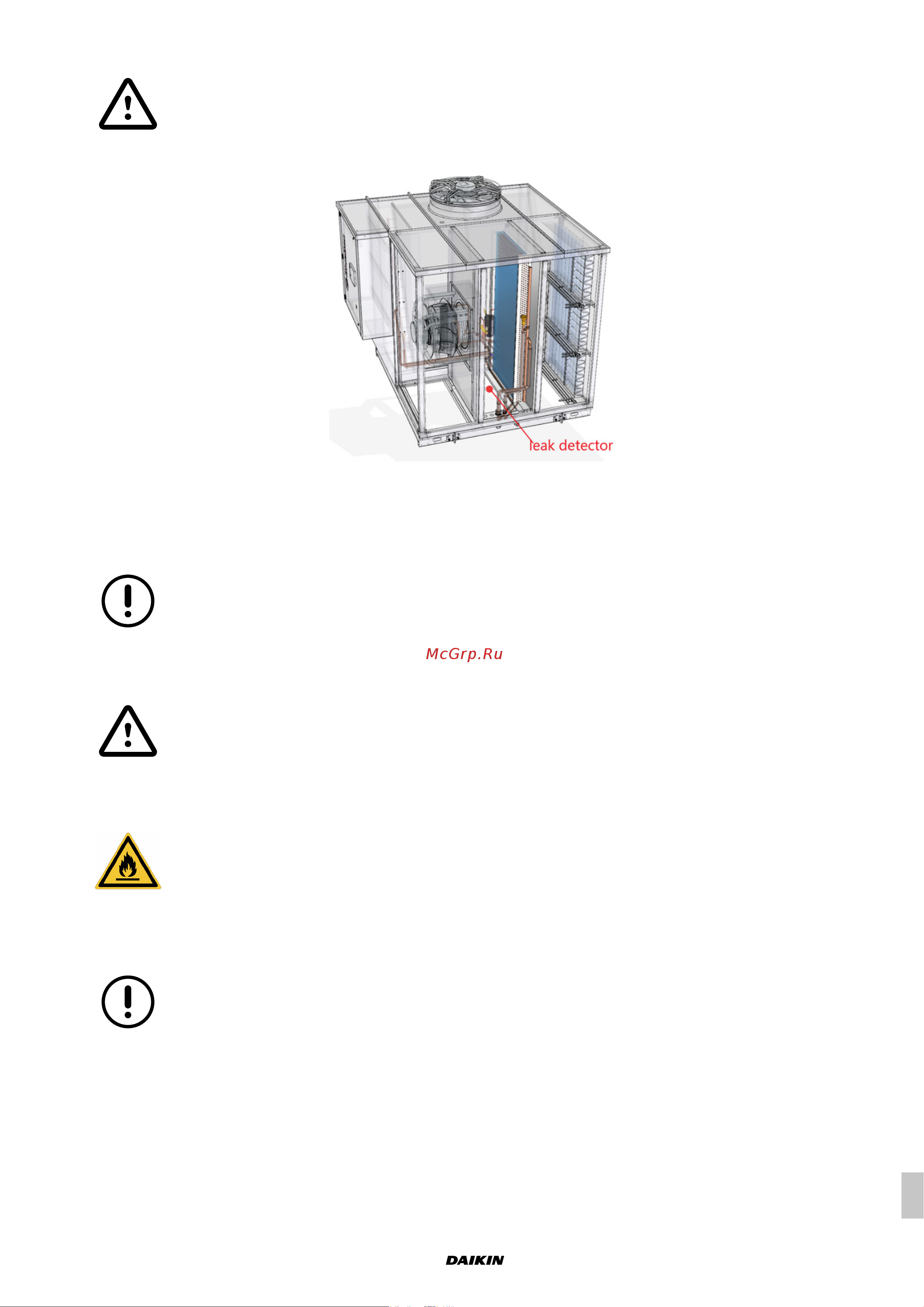 Daikin UATYA180BFC2Y1 [491/534] Hűtőközeg szivárgás érzékelő