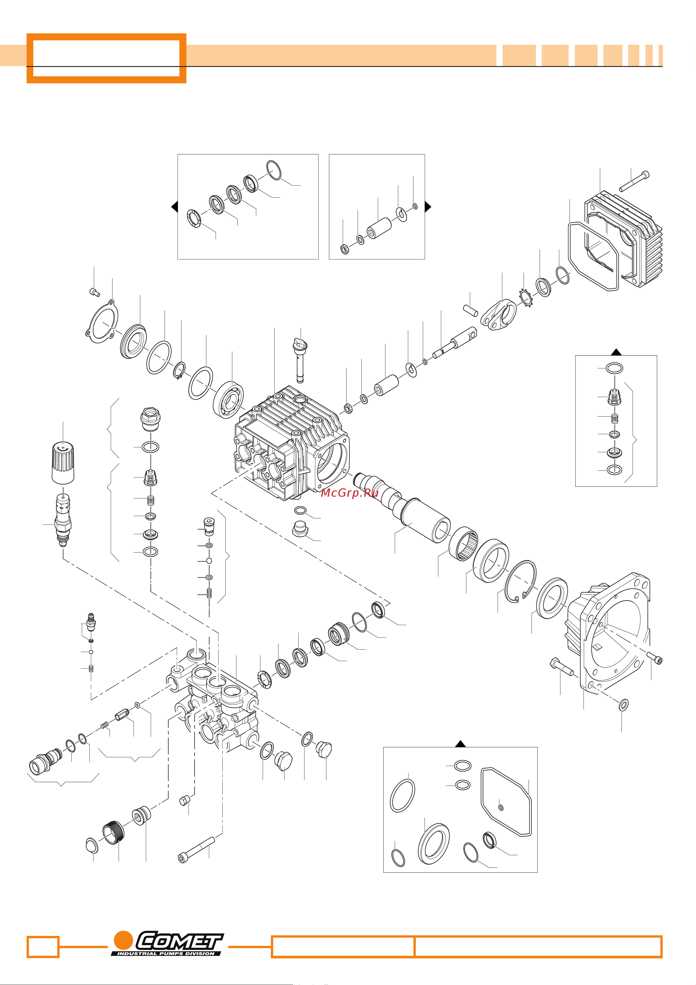 Comet ZW-K 3525 S K 2 для К 5.13 (13,4/172) 1450 об/мин вал 24 мм Схема запасных частей онлайн [3/4] 608387