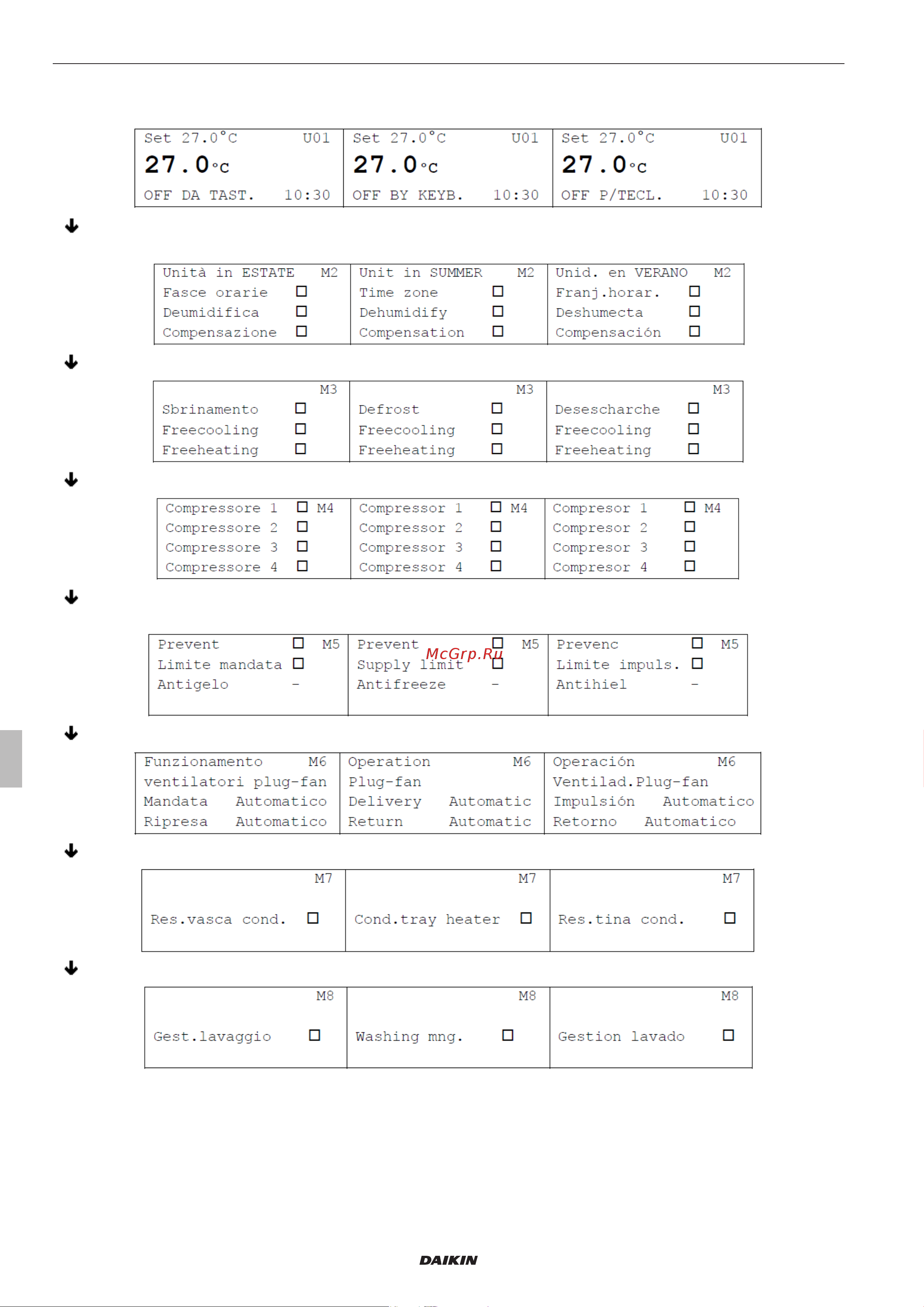 Daikin UATYQ30AFC2Y1 [6/24] Main mask and menu