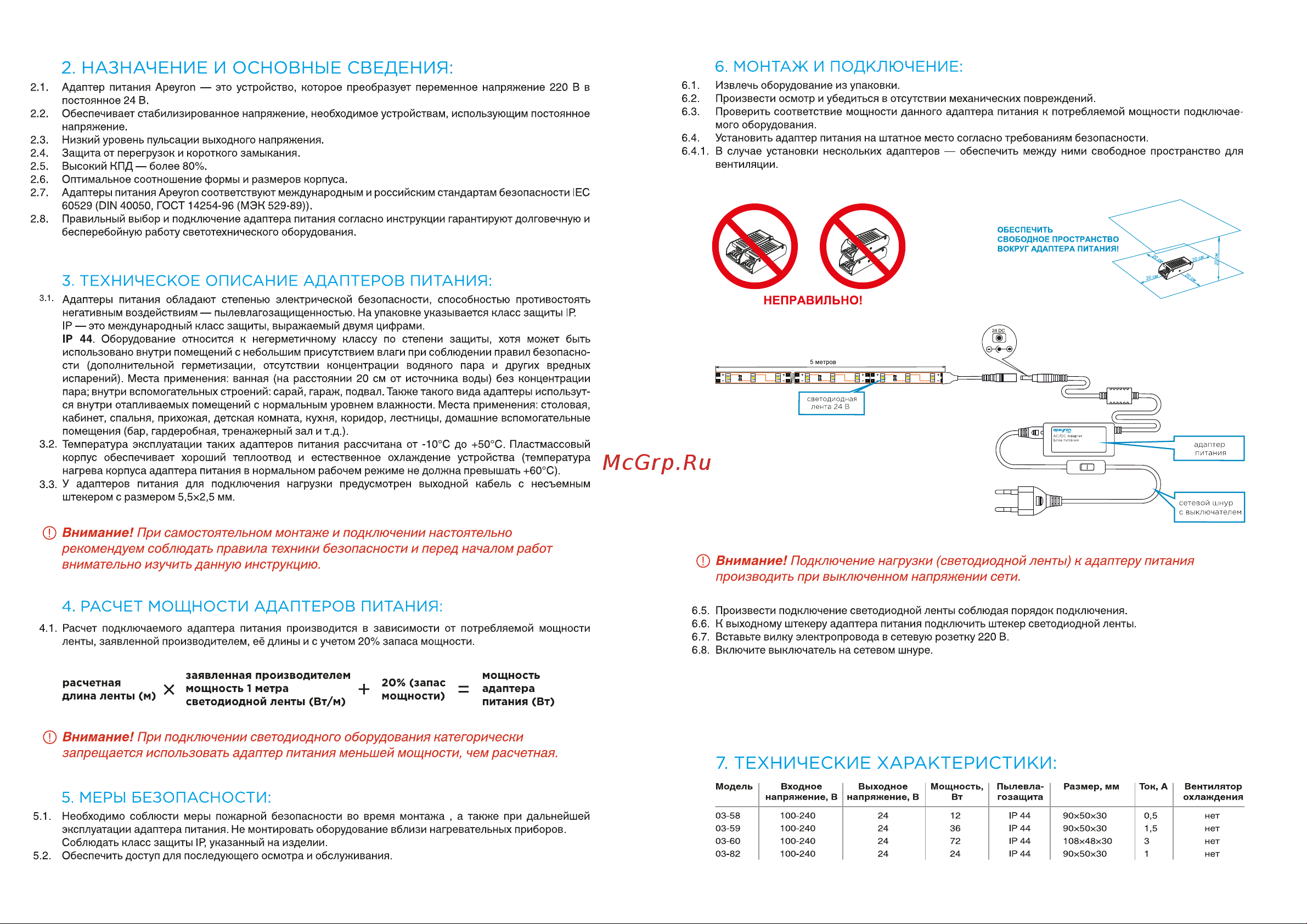 Apeyron Electrics 03-58 [2/2] Назначение и основные сведения