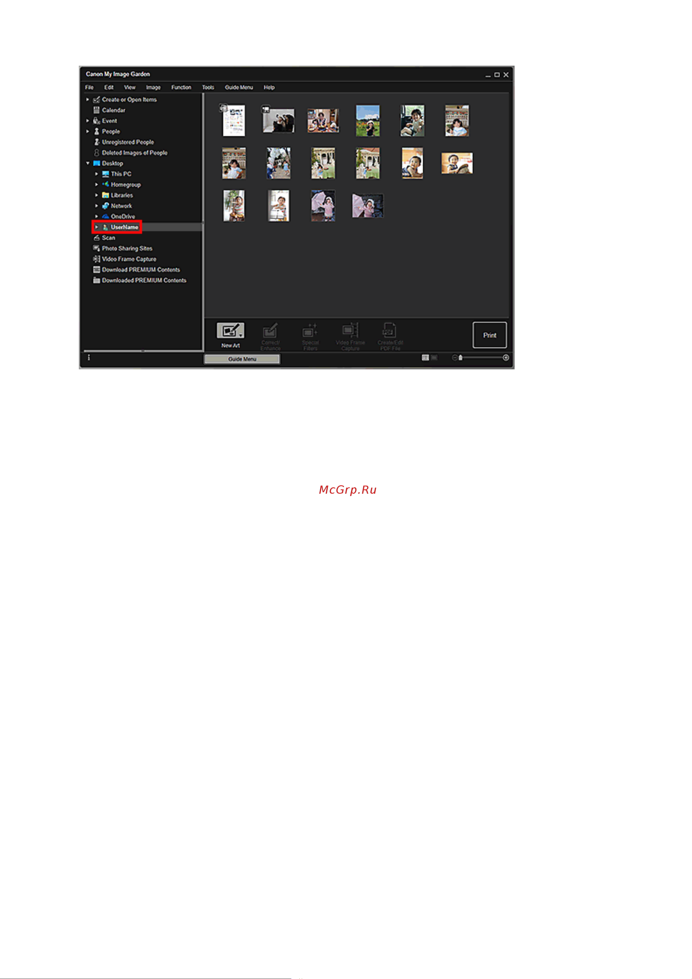 Canon My Image Garden V3.6 Win Руководство пользователя онлайн [28/71] 608652