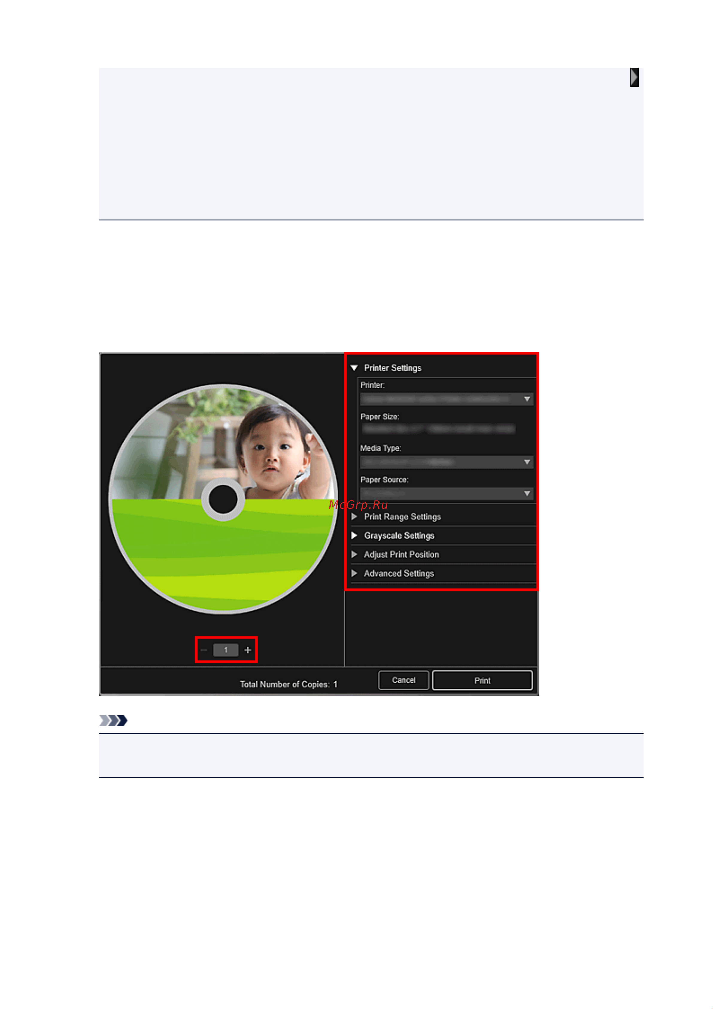 Canon My Image Garden V3.6 Win [38/71] Примечание